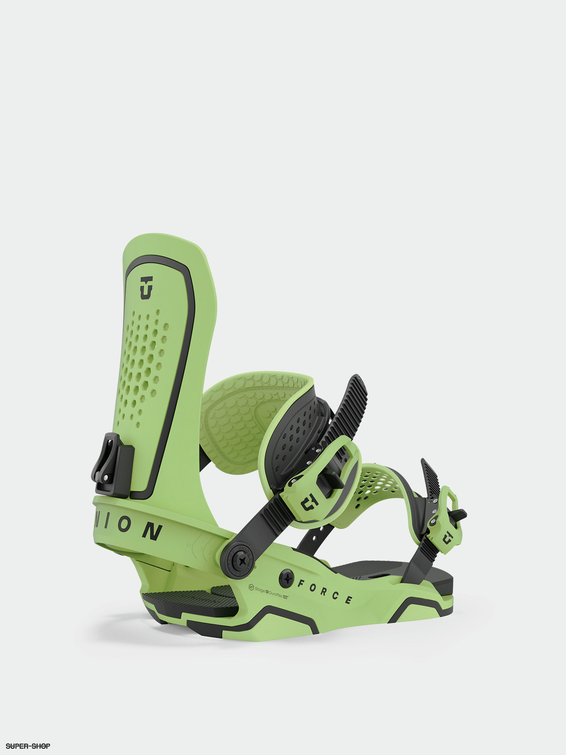 Mens Union Force Snowboard bindings (green)