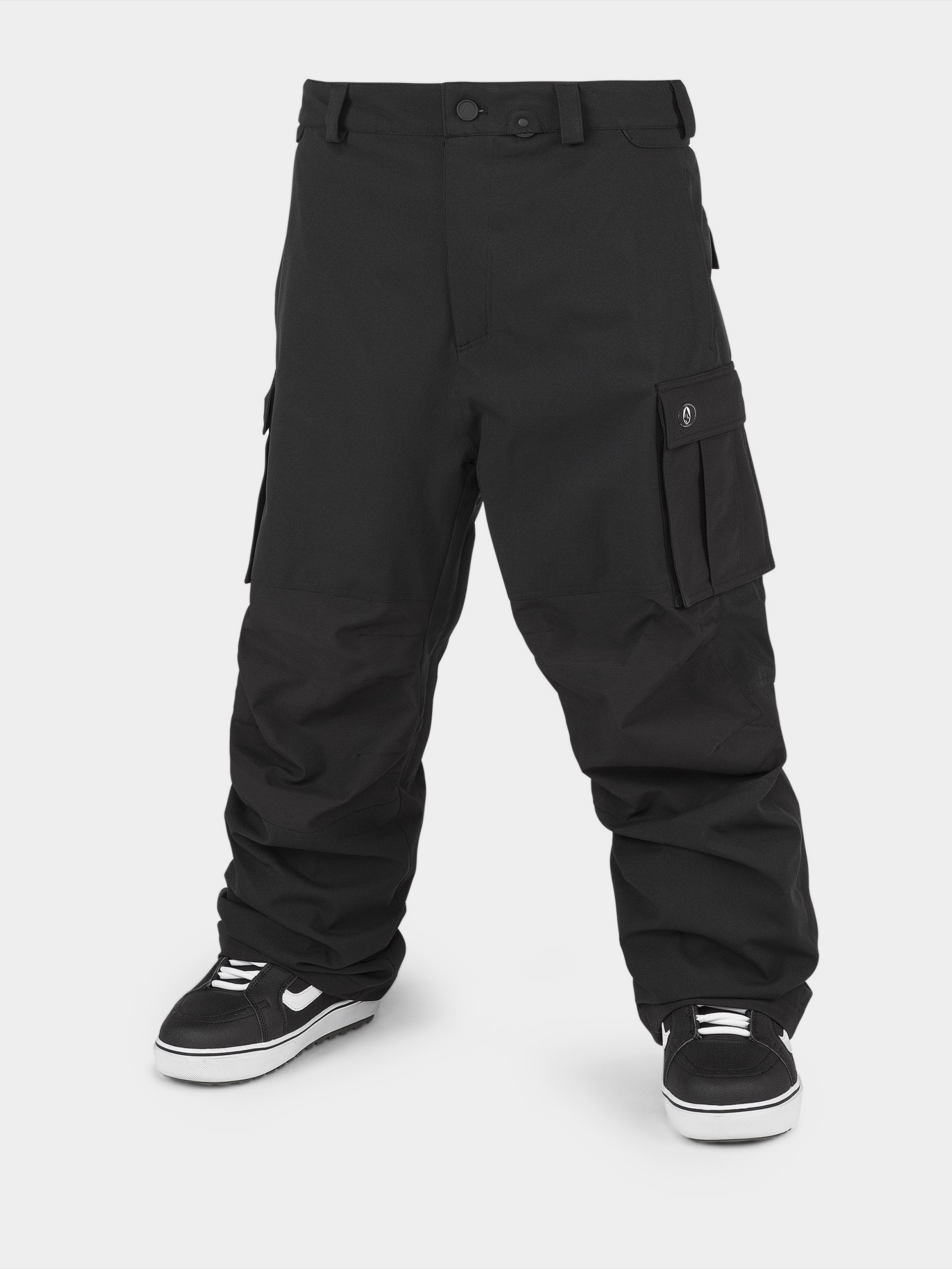 Mens Volcom Nwrk Baggy Snowboard pants (black)