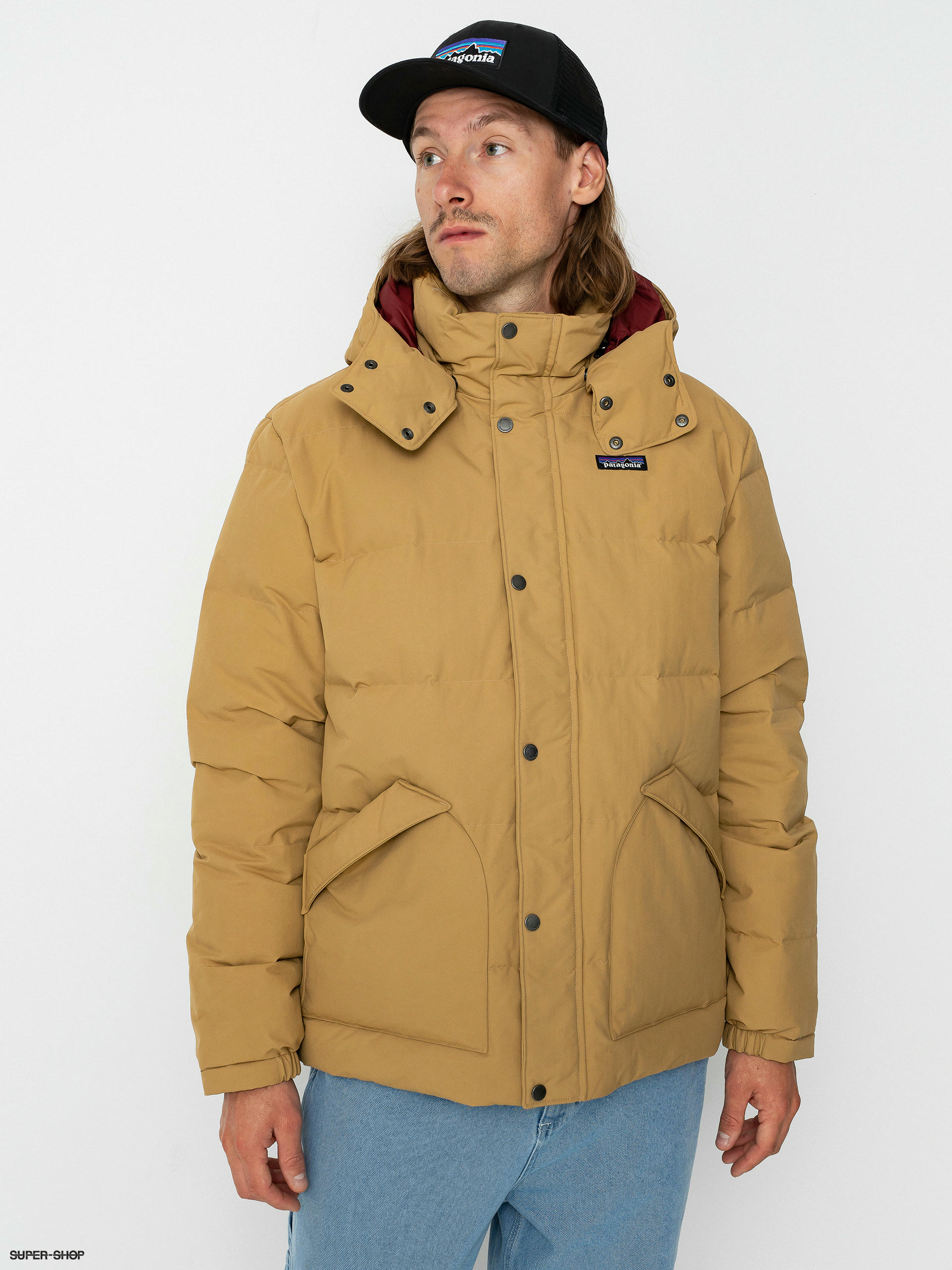 Patagonia Downdrift Jacket yellow grayling brown