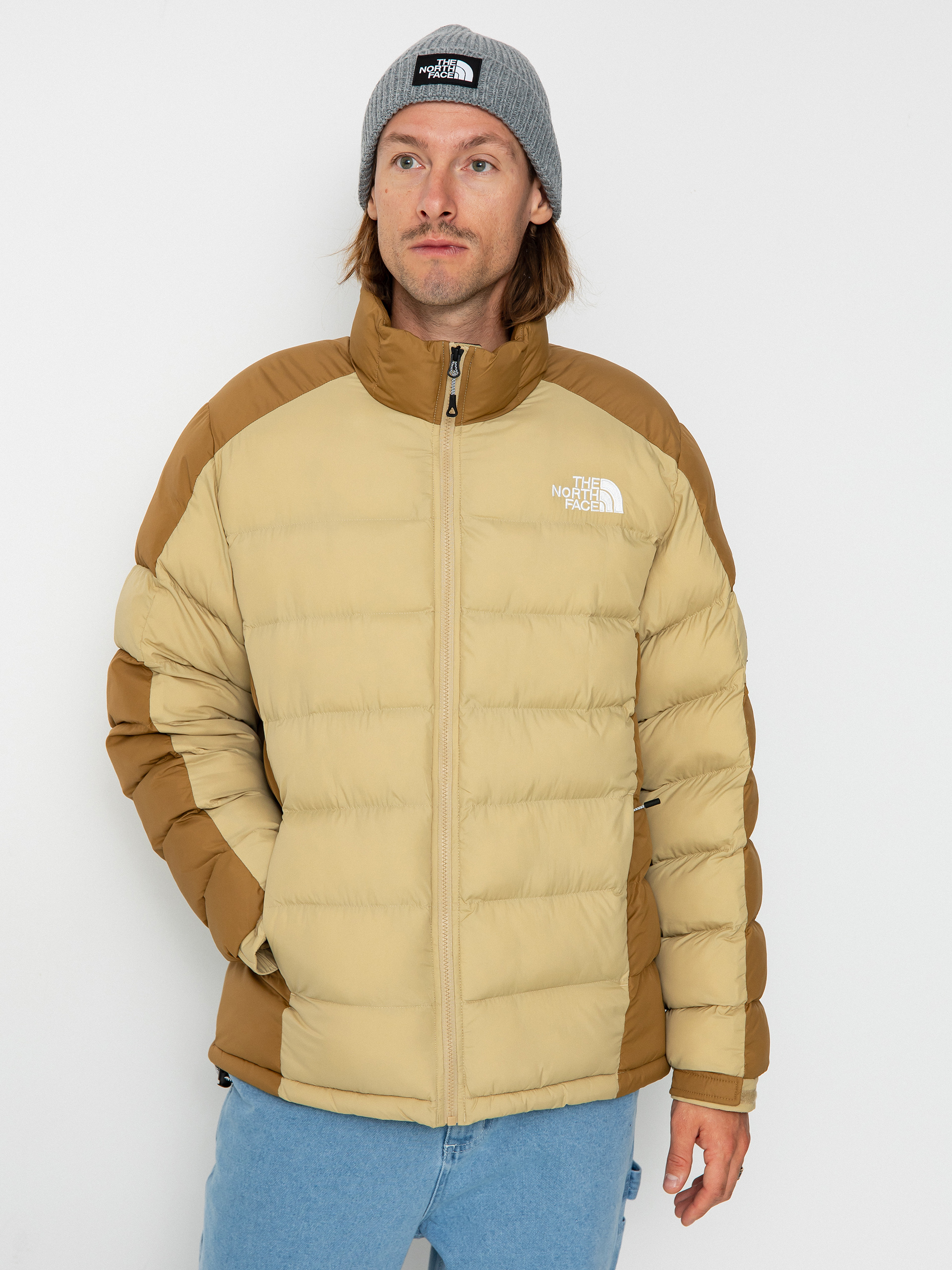Face Nuptse Jacket The North Face Jacke Beige Schwarz The North