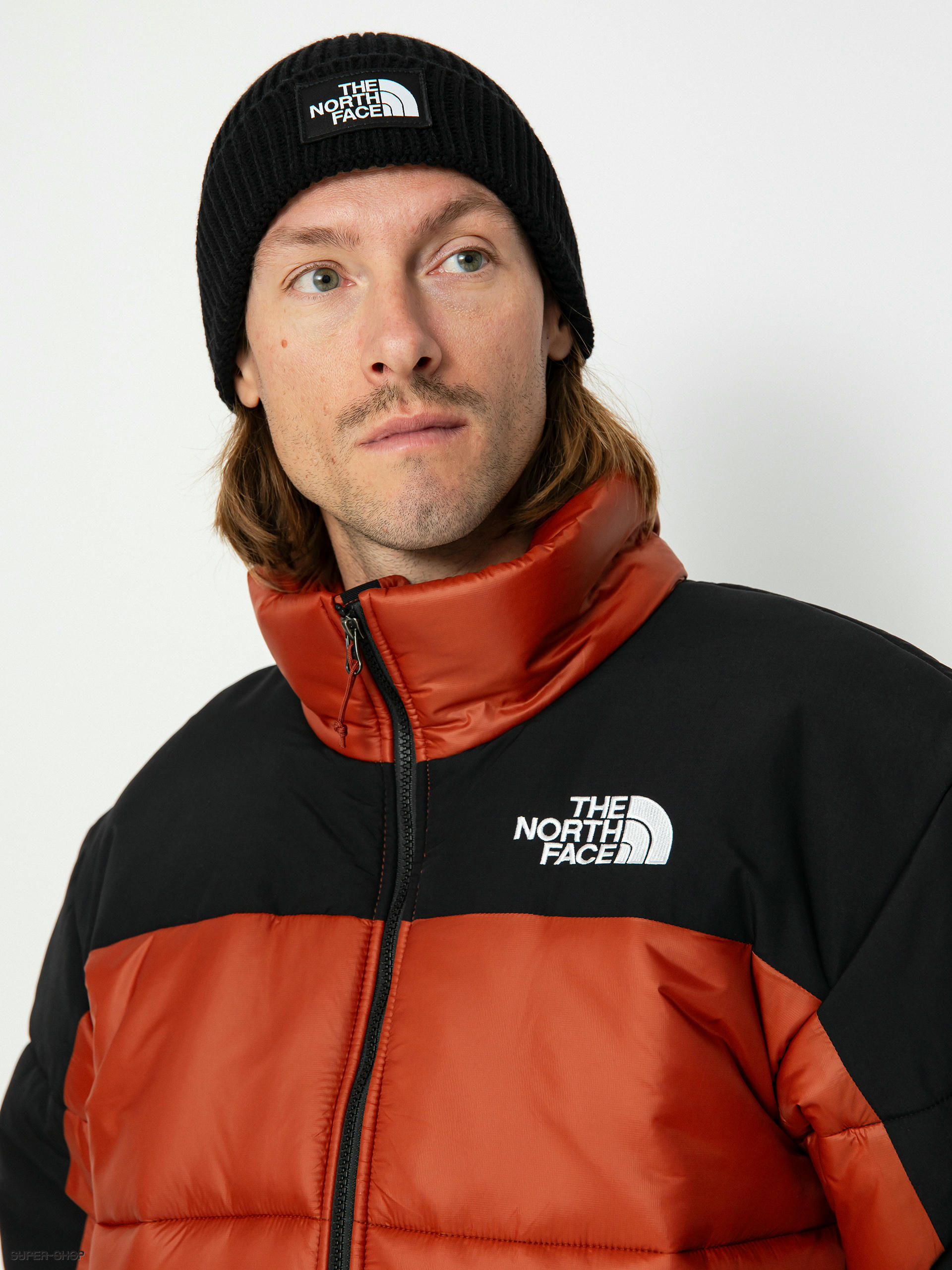 North face store orange black jacket