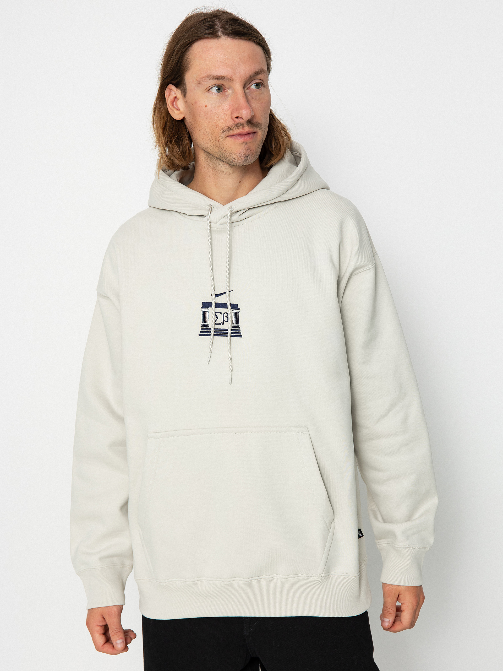 Nike SB Veikos GFX HD Hoodie (light bone/midnight navy)