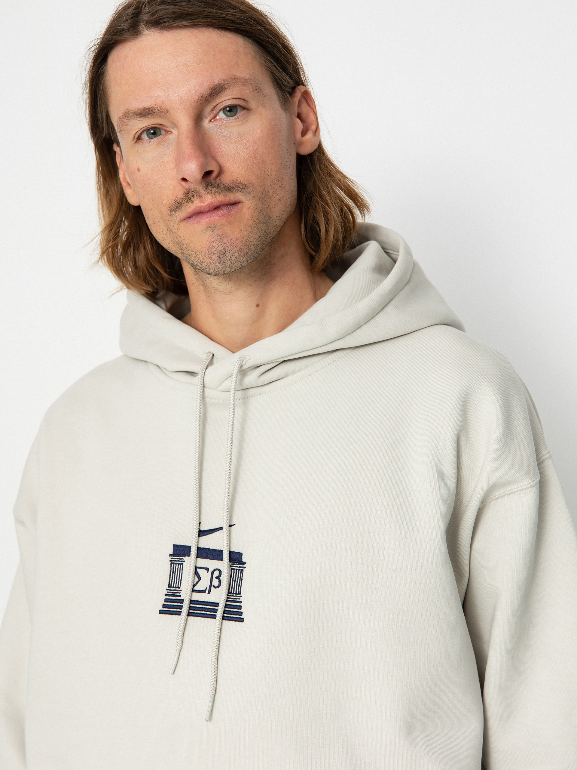 Nike SB Veikos GFX HD Hoodie (light bone/midnight navy)