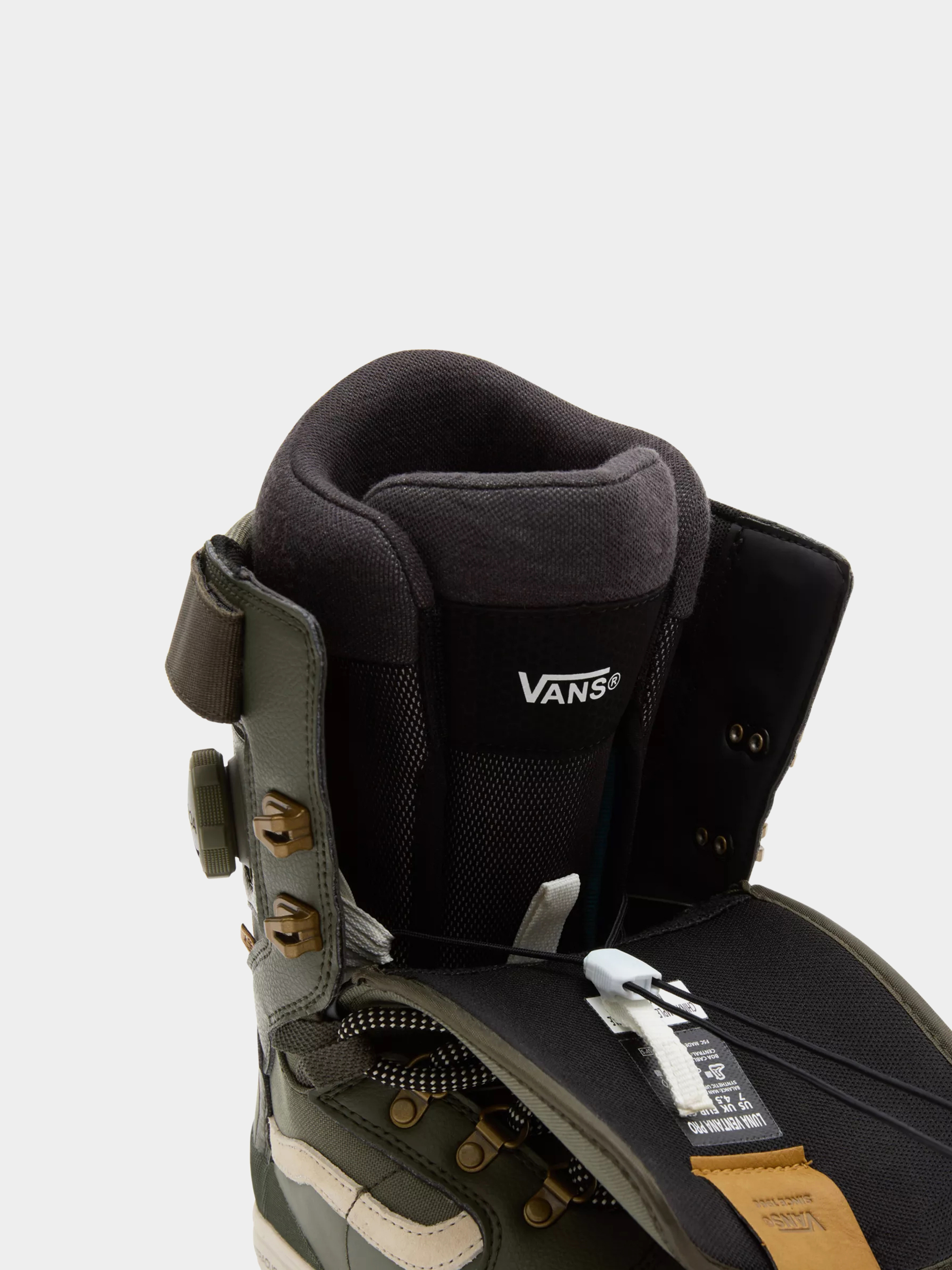 Womens Vans Luna Ventana Pro Snowboard boots (olive)