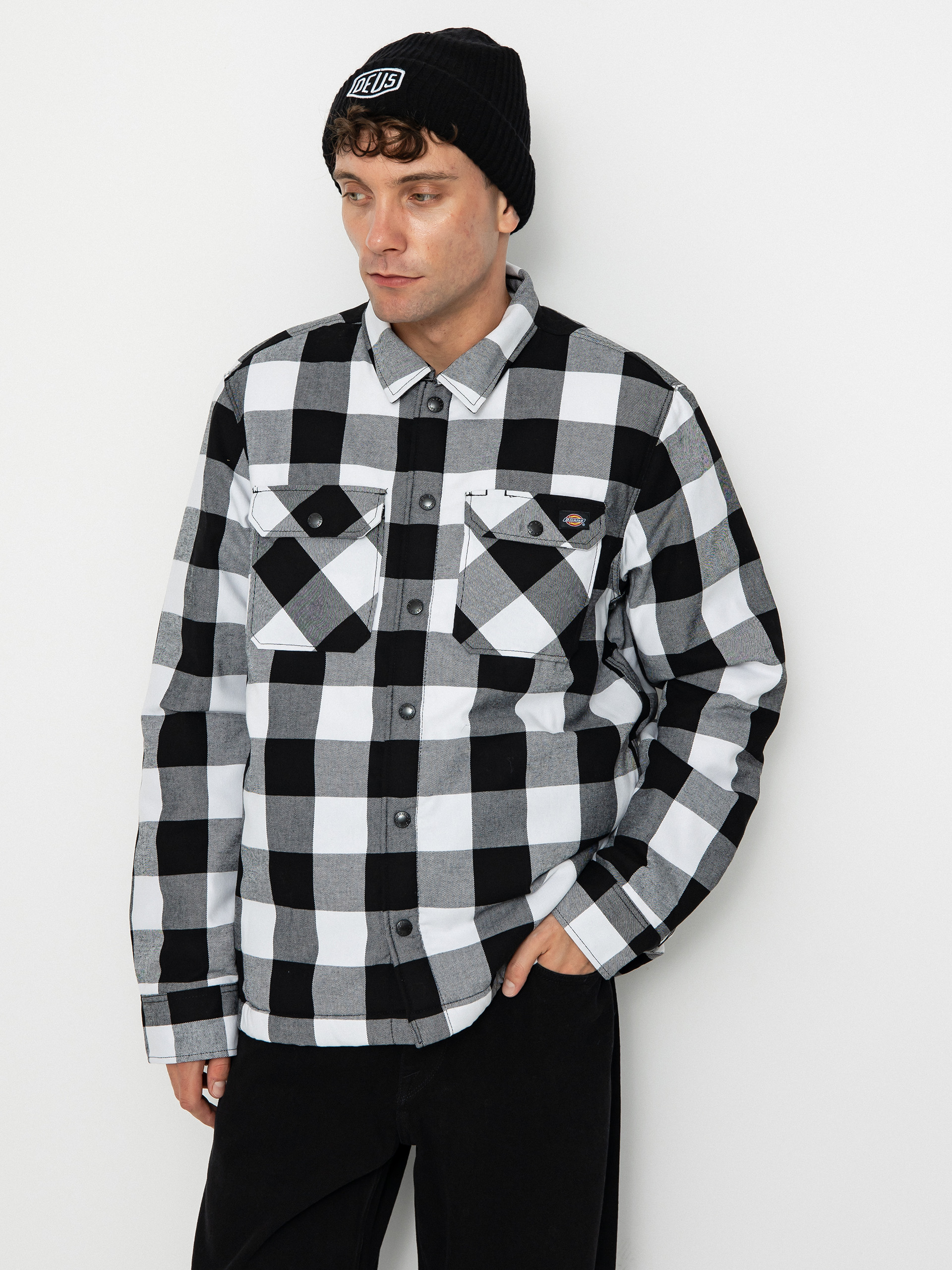 Dickies Lined Sacramento Hemd (black)