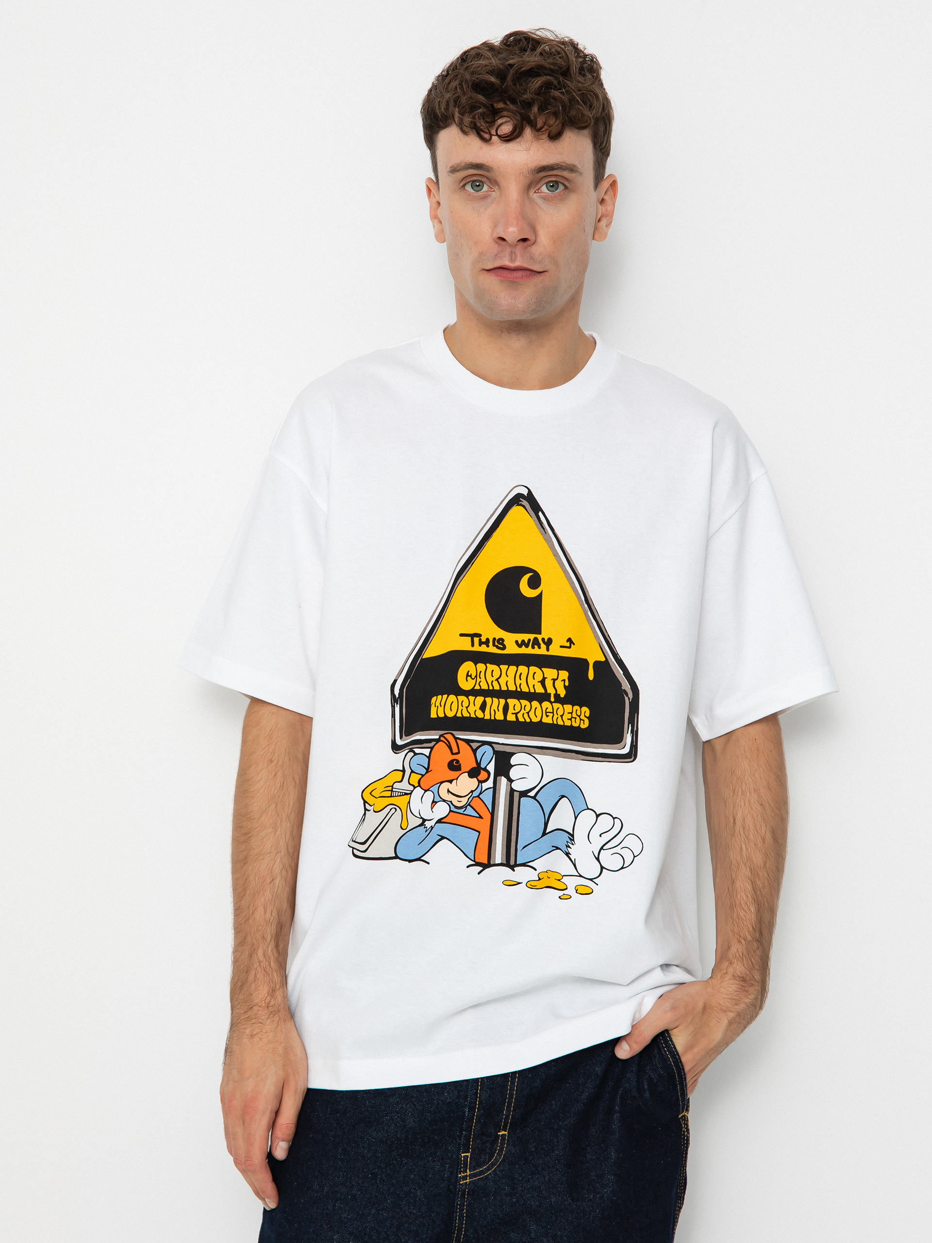 Carhartt WIP Deadkebab Workin On It T-shirt (white)