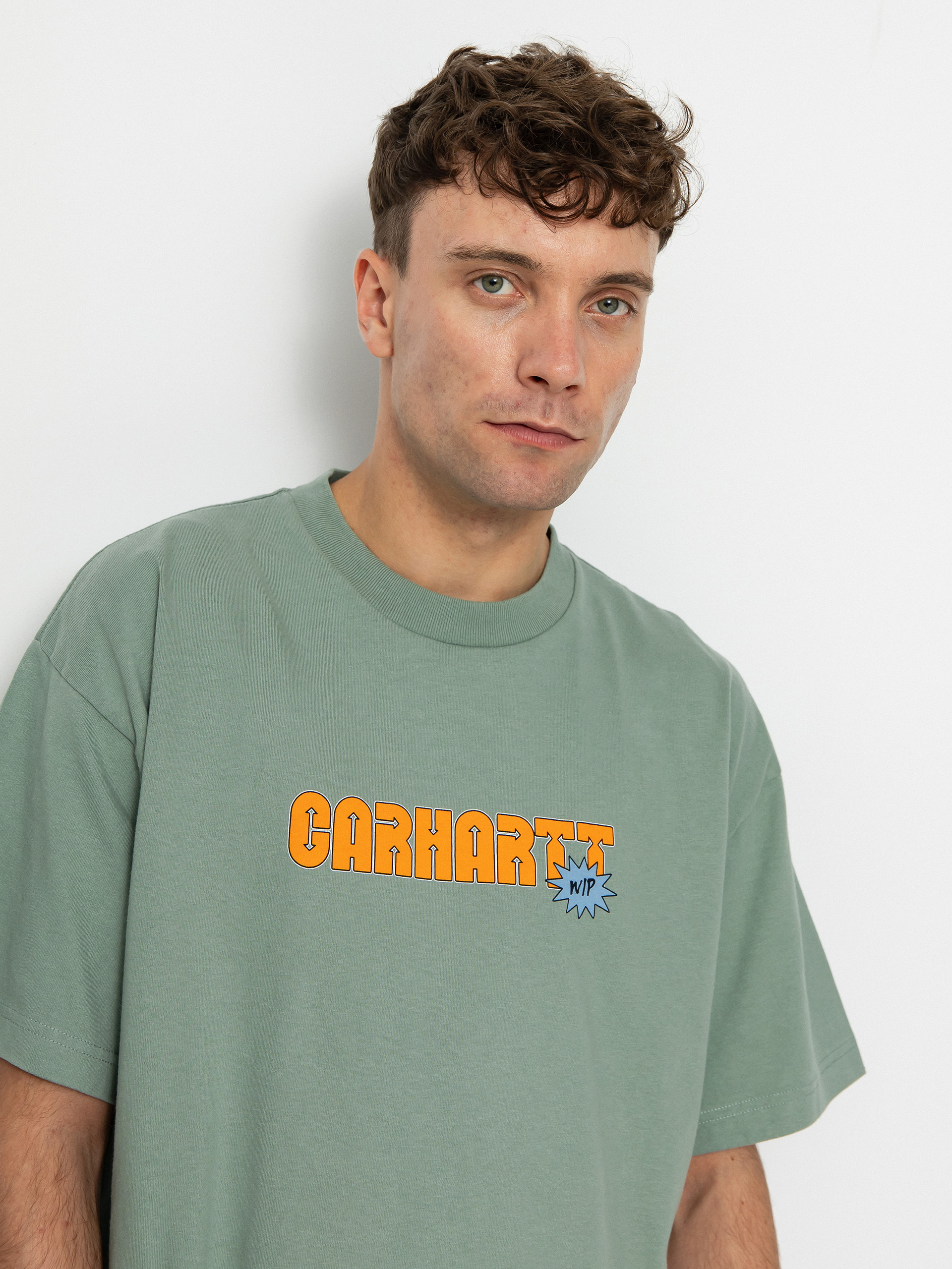 Carhartt WIP Arrow Script T-shirt (glassy teal)
