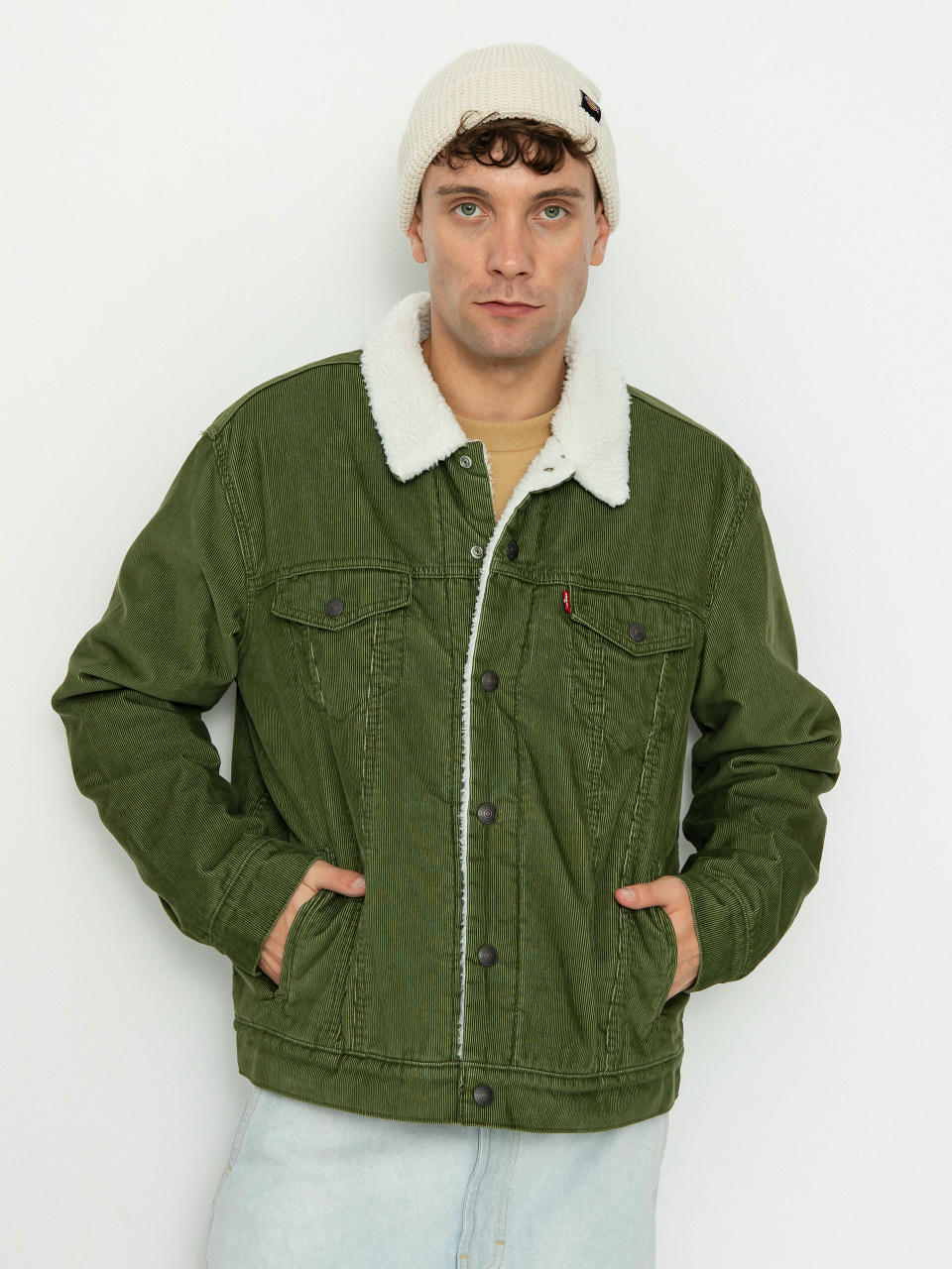 Levi's® Type 3 Sherpa Trucker Jacket (sea moss cord)