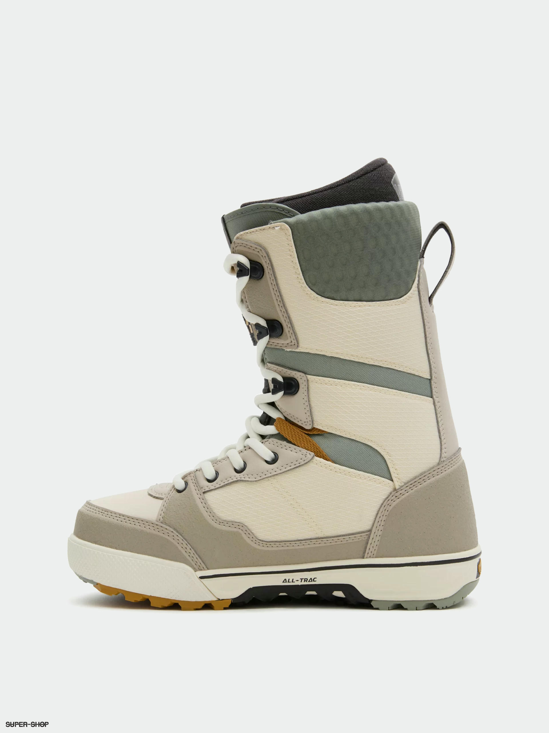 Mens Vans Invado Pro Snowboard boots (darrell mathes beige/khaki)