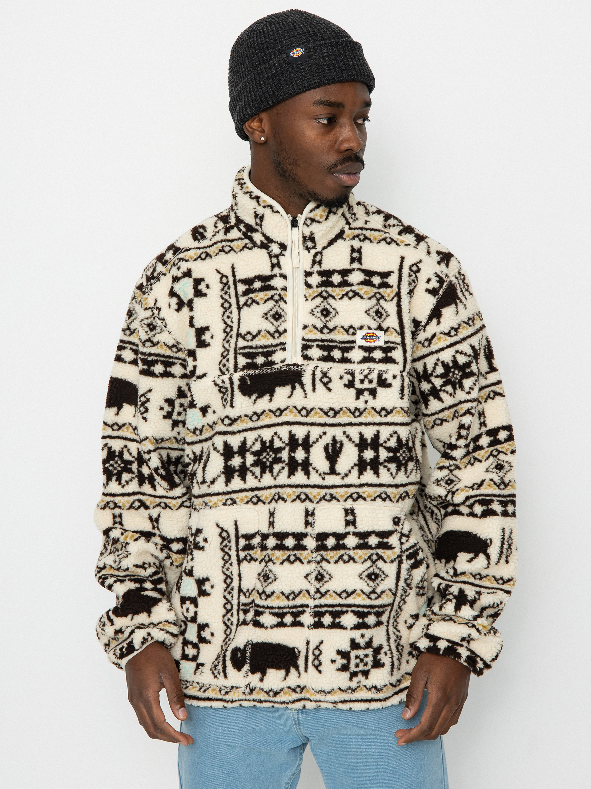 Mens aztec fleece outlet pullover