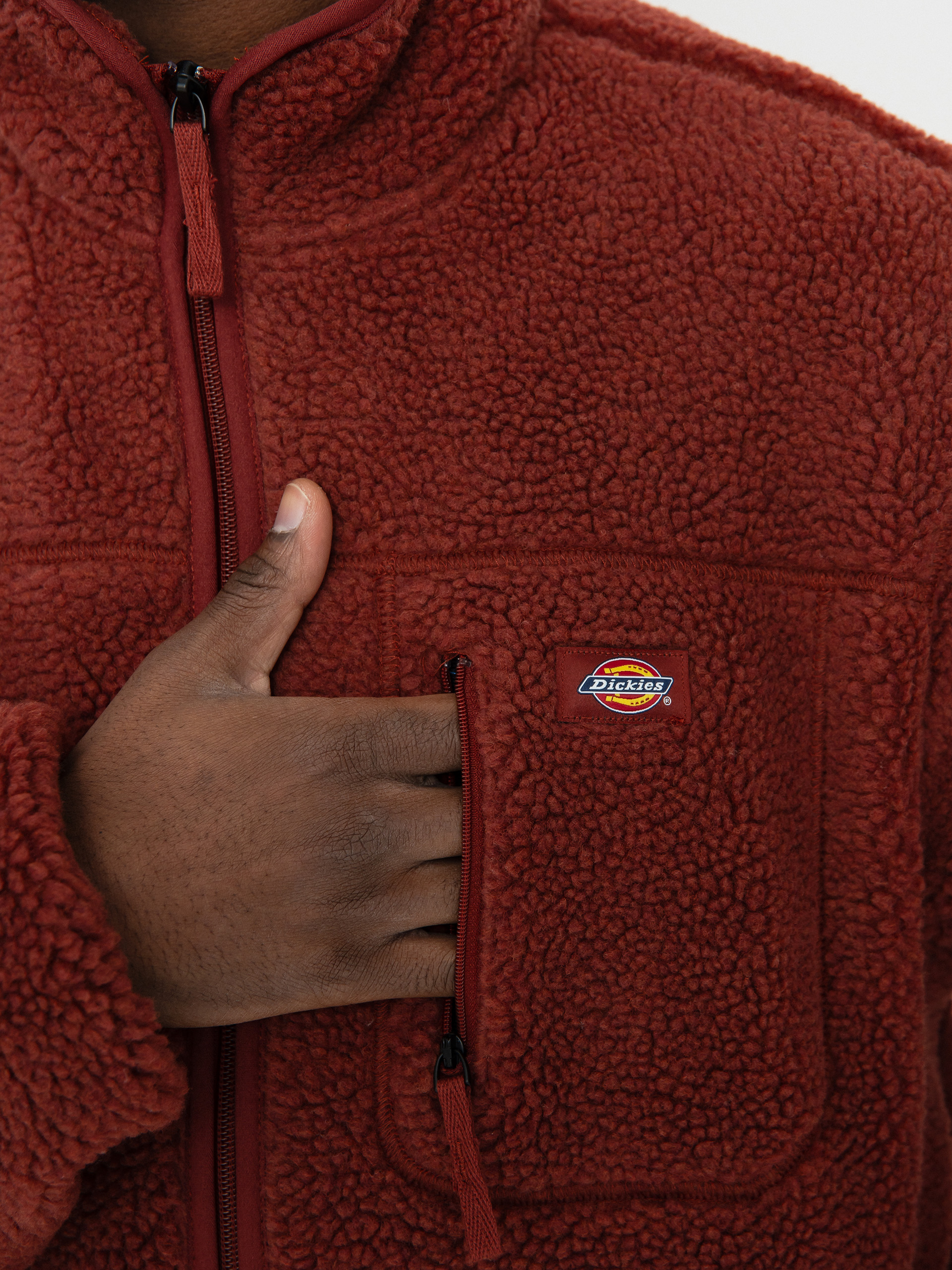 Mens Dickies Mount Hope Fleece  (fired brick)