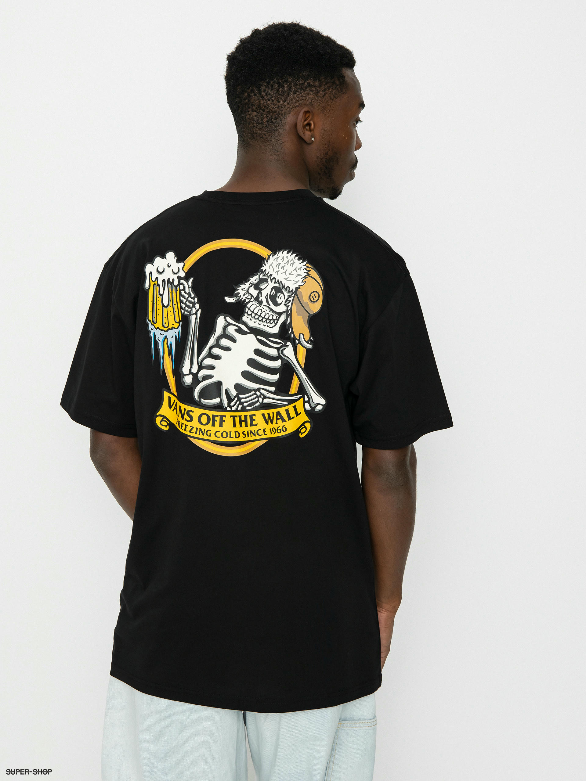 Vans store skeleton shirt