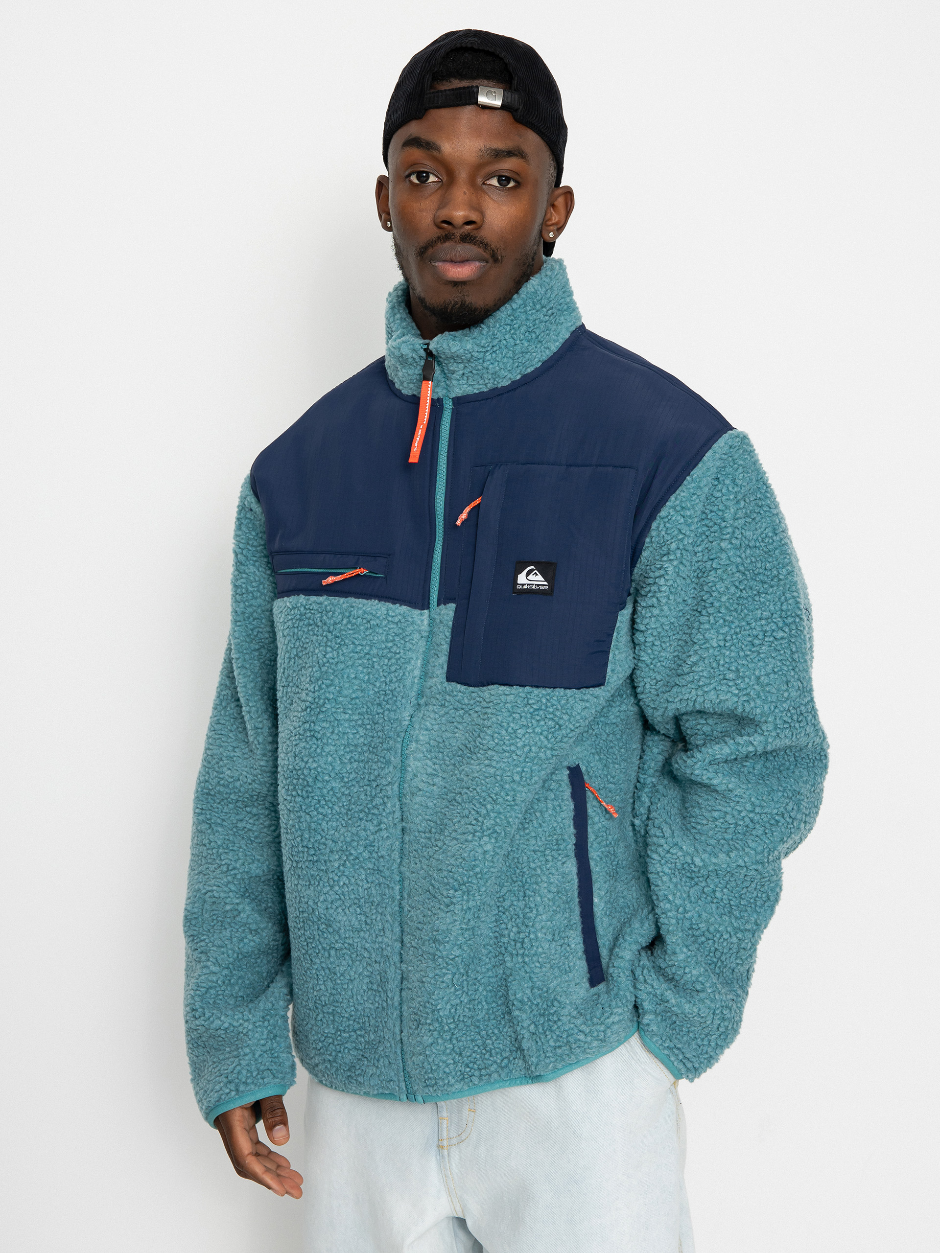 Mens Quiksilver Shallow Water Fleece  (brittany blue)