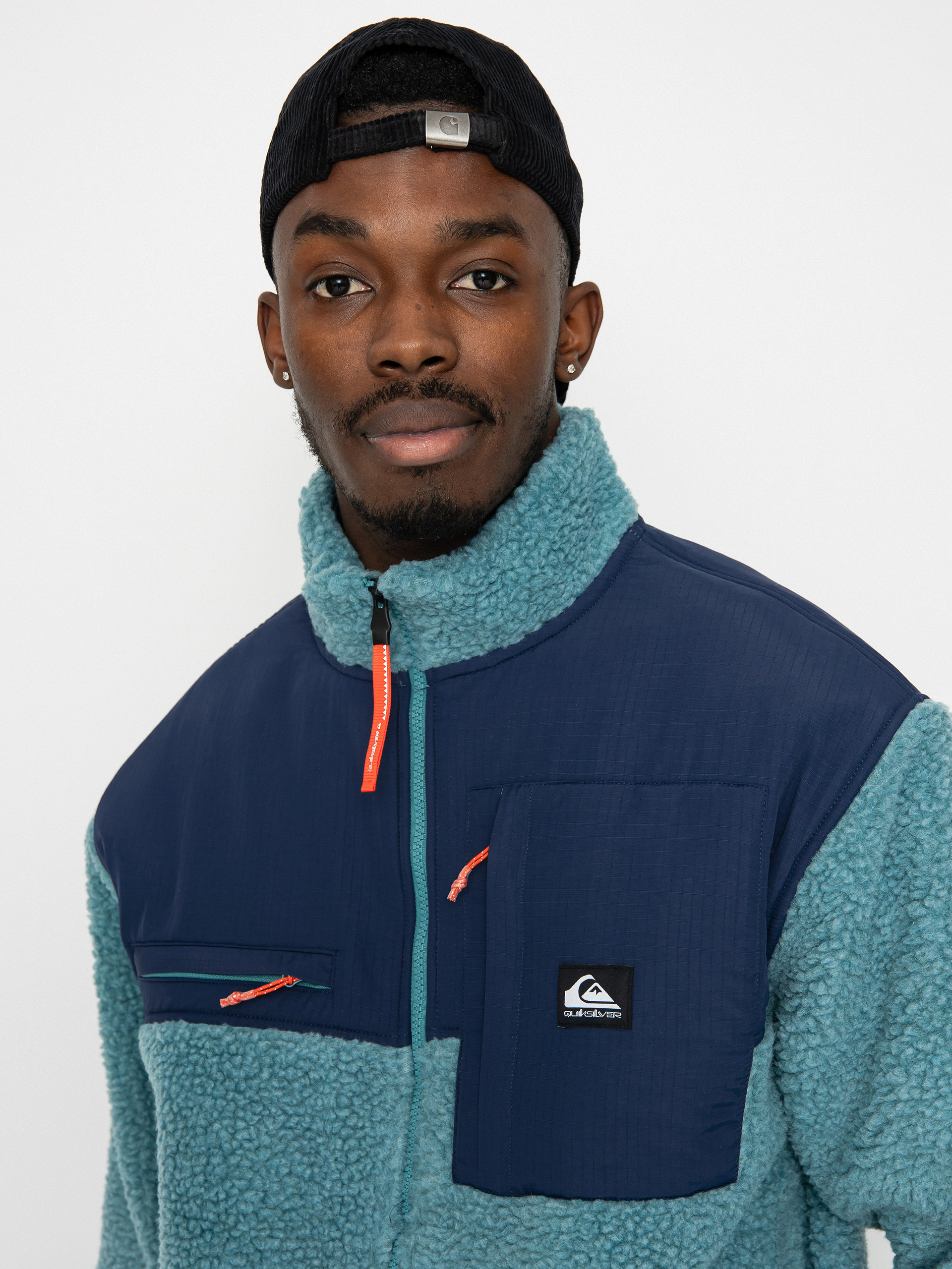 Mens Quiksilver Shallow Water Fleece  (brittany blue)