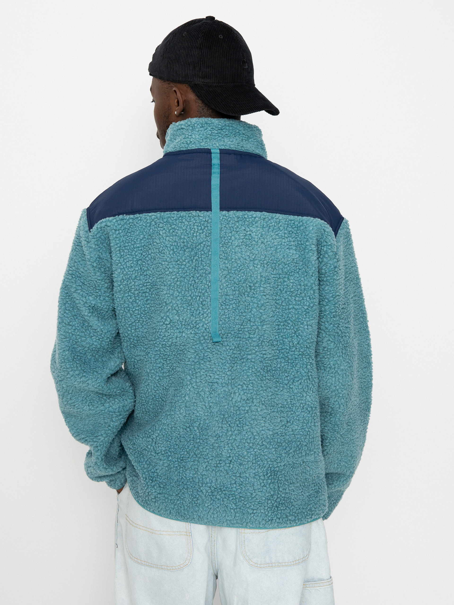 Mens Quiksilver Shallow Water Fleece  (brittany blue)
