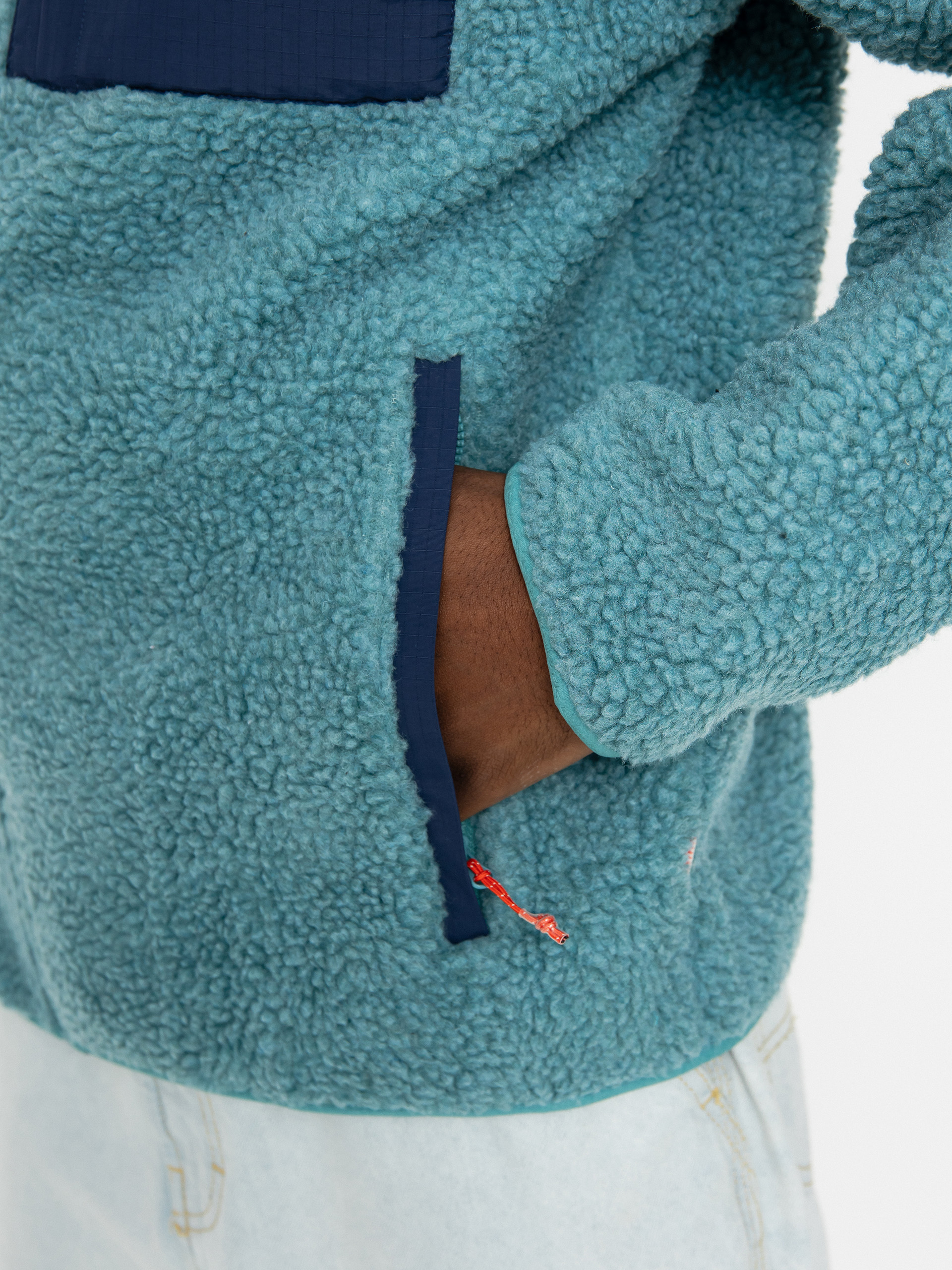 Mens Quiksilver Shallow Water Fleece  (brittany blue)