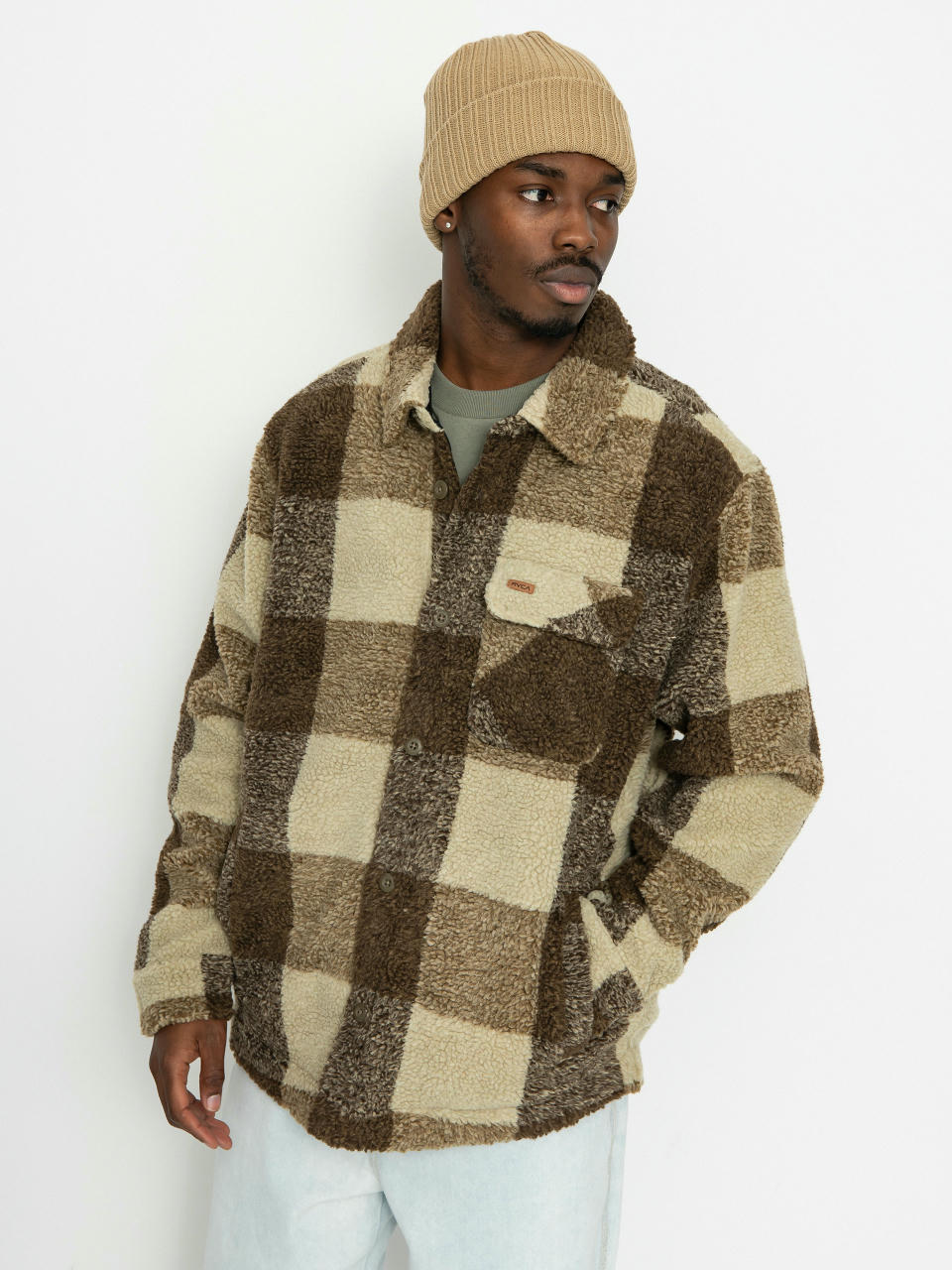 RVCA Lockheart Sherpa Jacke (khaki)