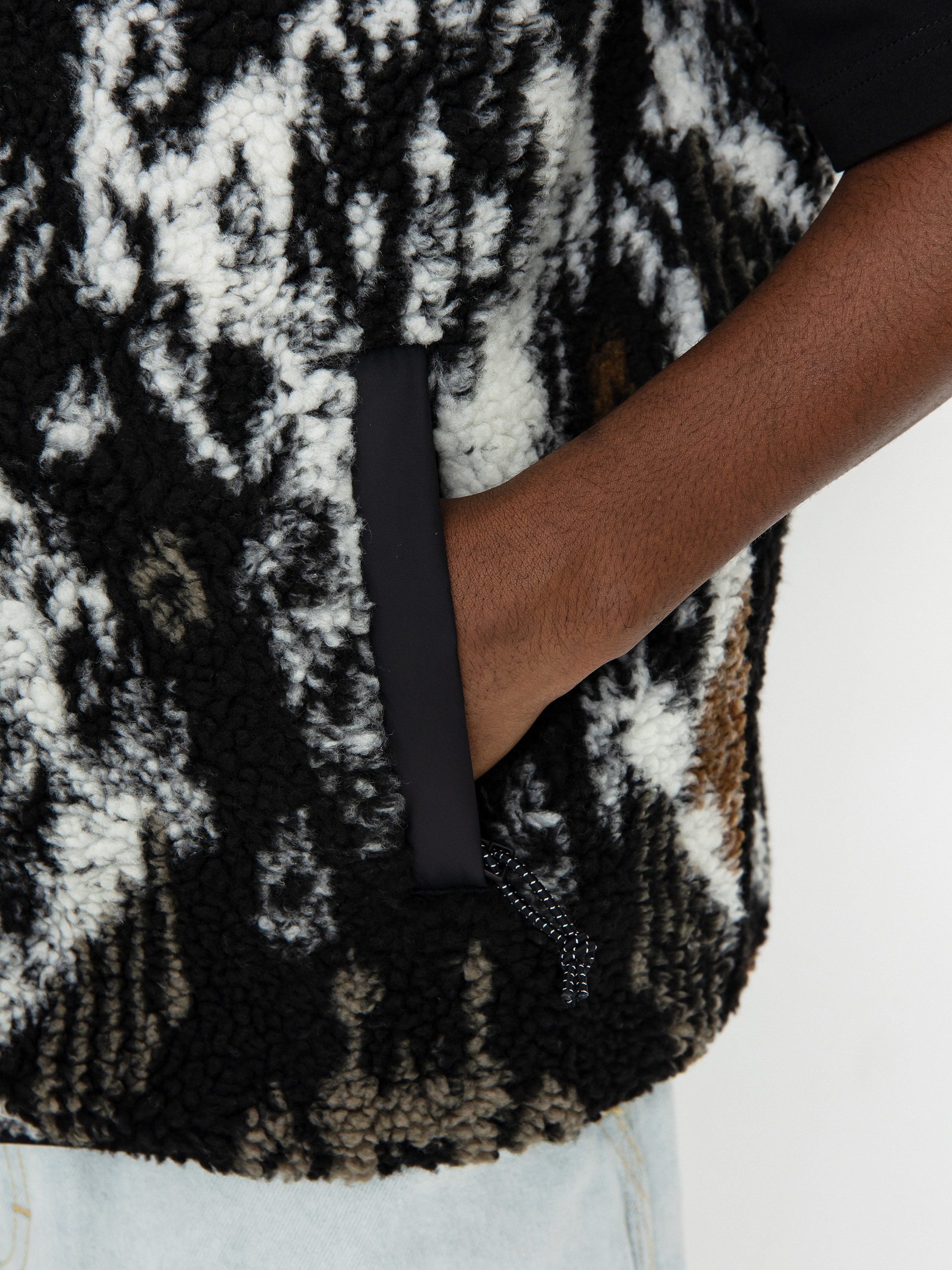 Carhartt WIP Prentis Liner Vest (baru jacquard black/black)