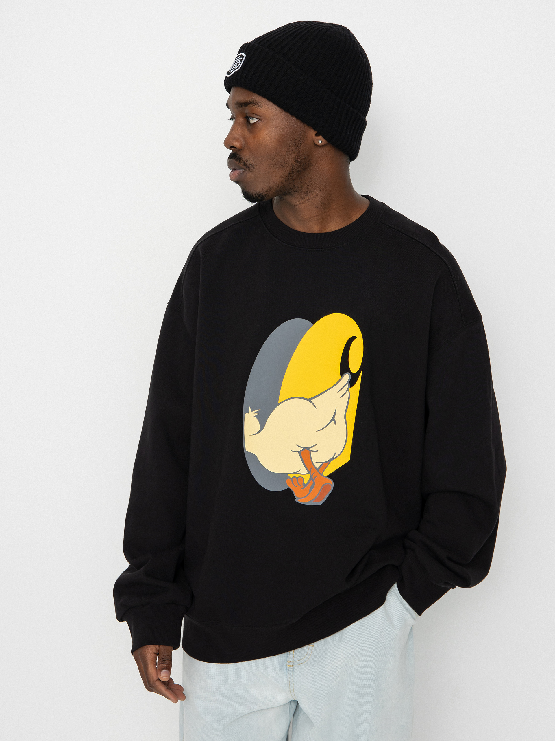 Carhartt WIP DeadKebab Knock Knock Sweatshirt (black)