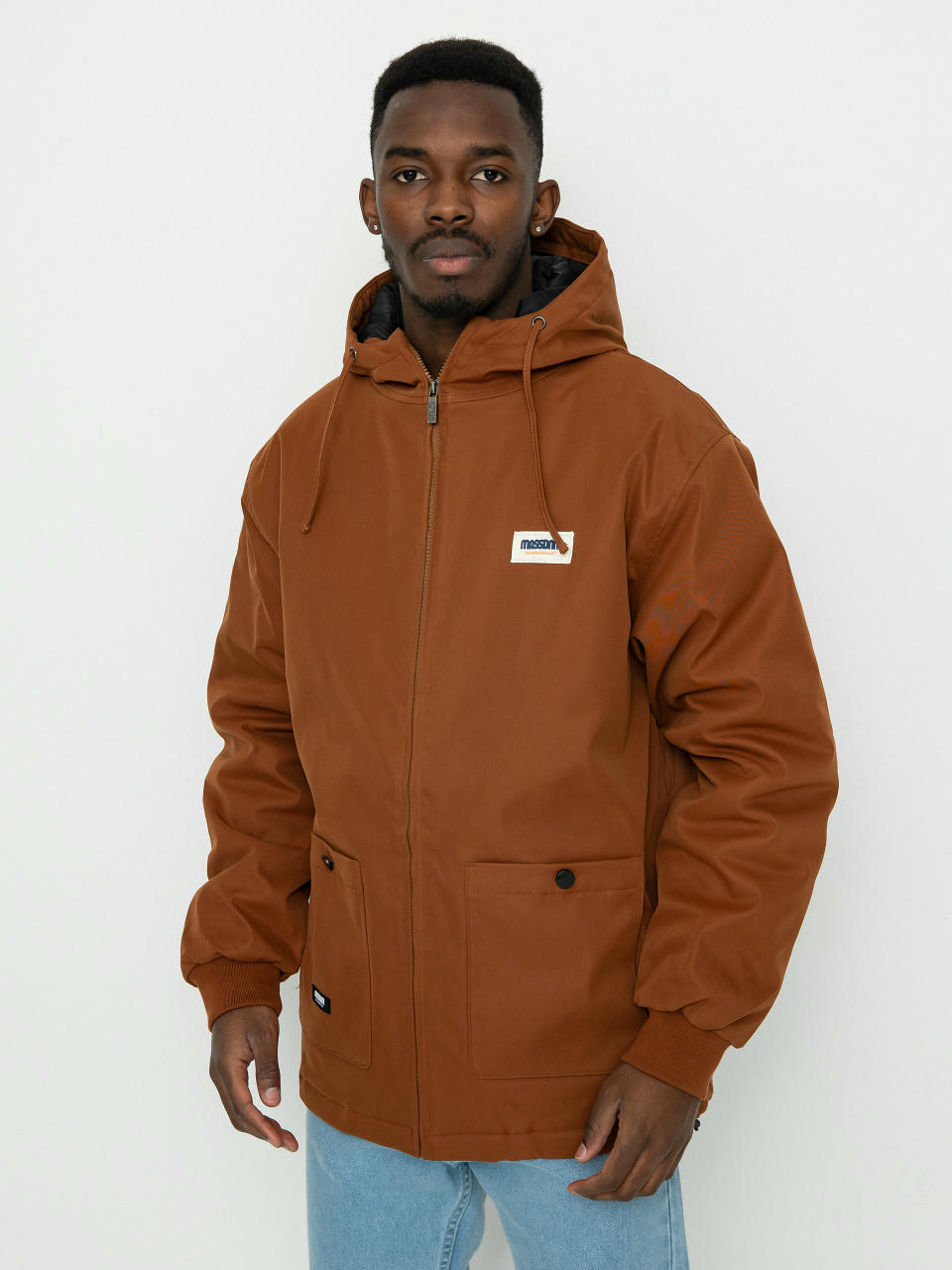 MassDnm Worker Long Jacke (brown)