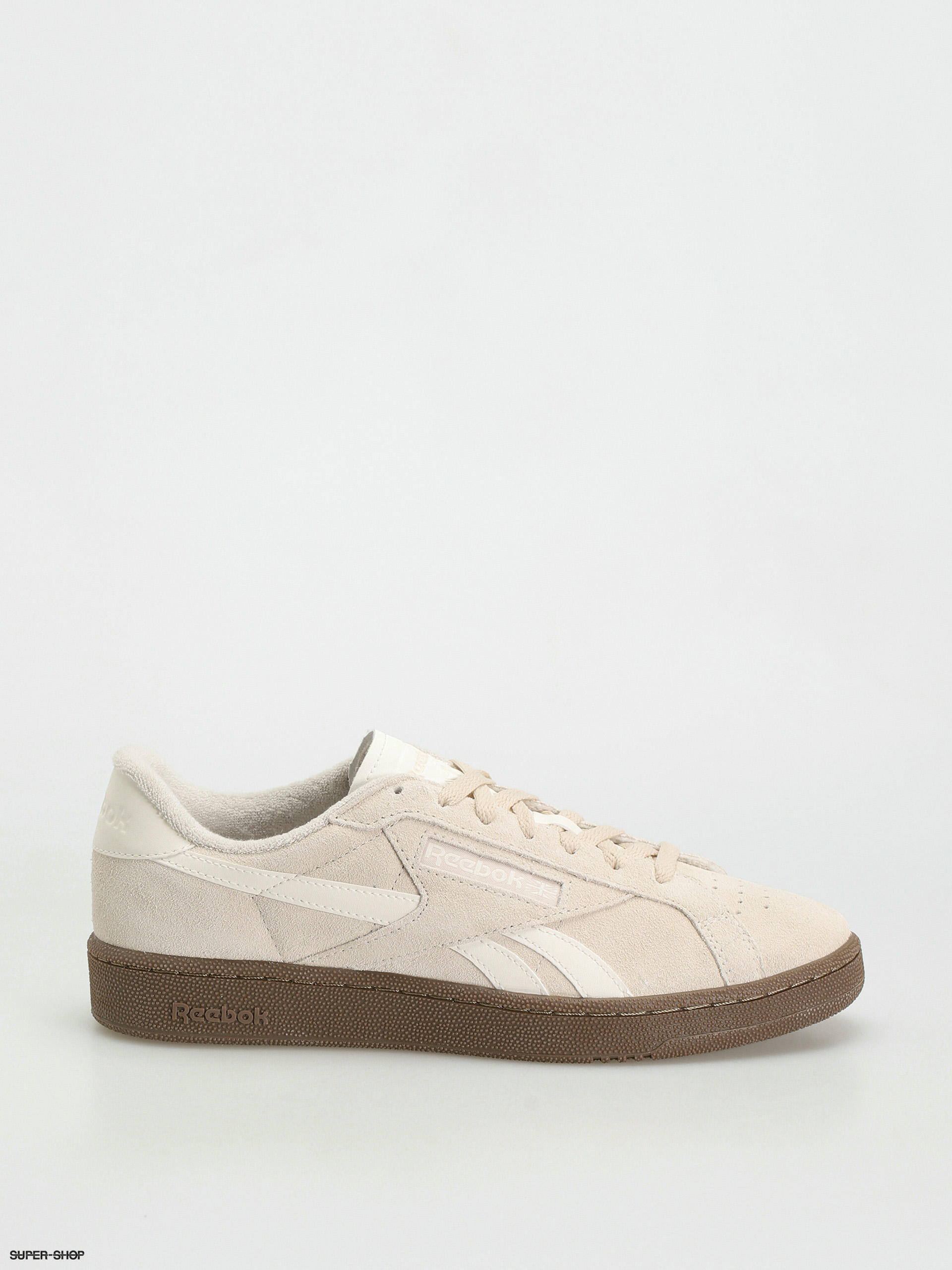 Reebok club c deals taping trainers in chalk