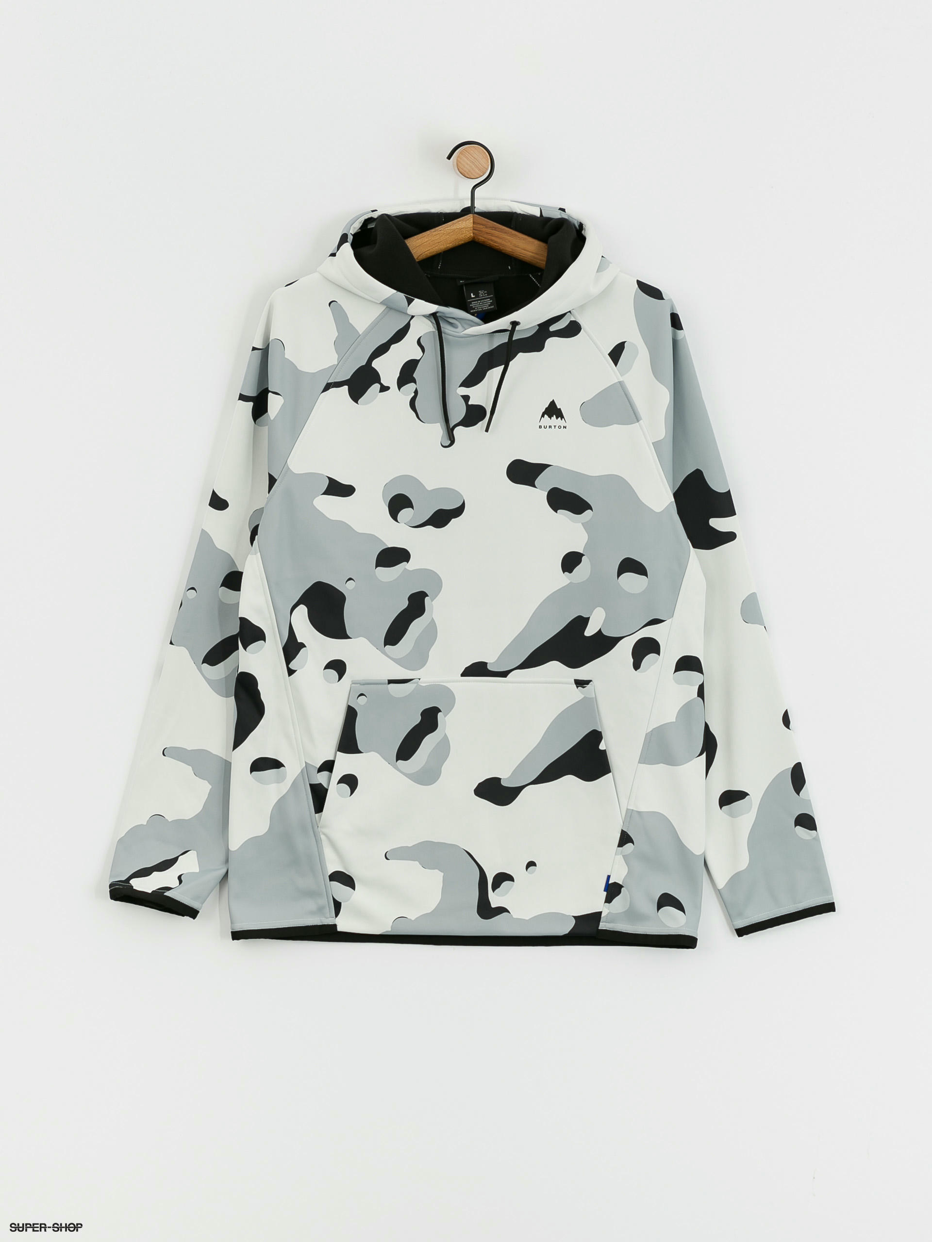 Burton Crown Weatherproof HD Hoodie stout white cookie camo