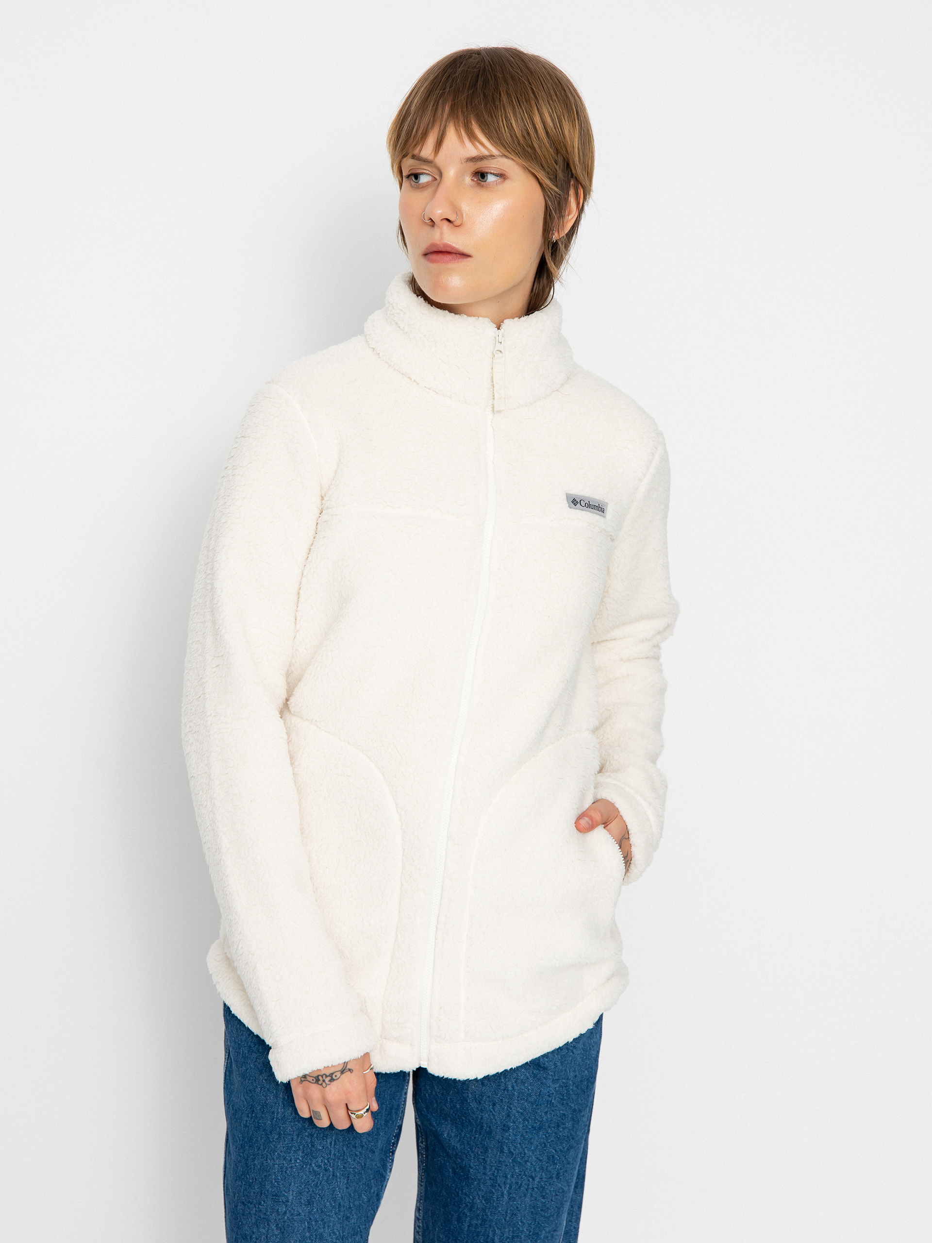 Womens Columbia West Bend Fleece (chalk)