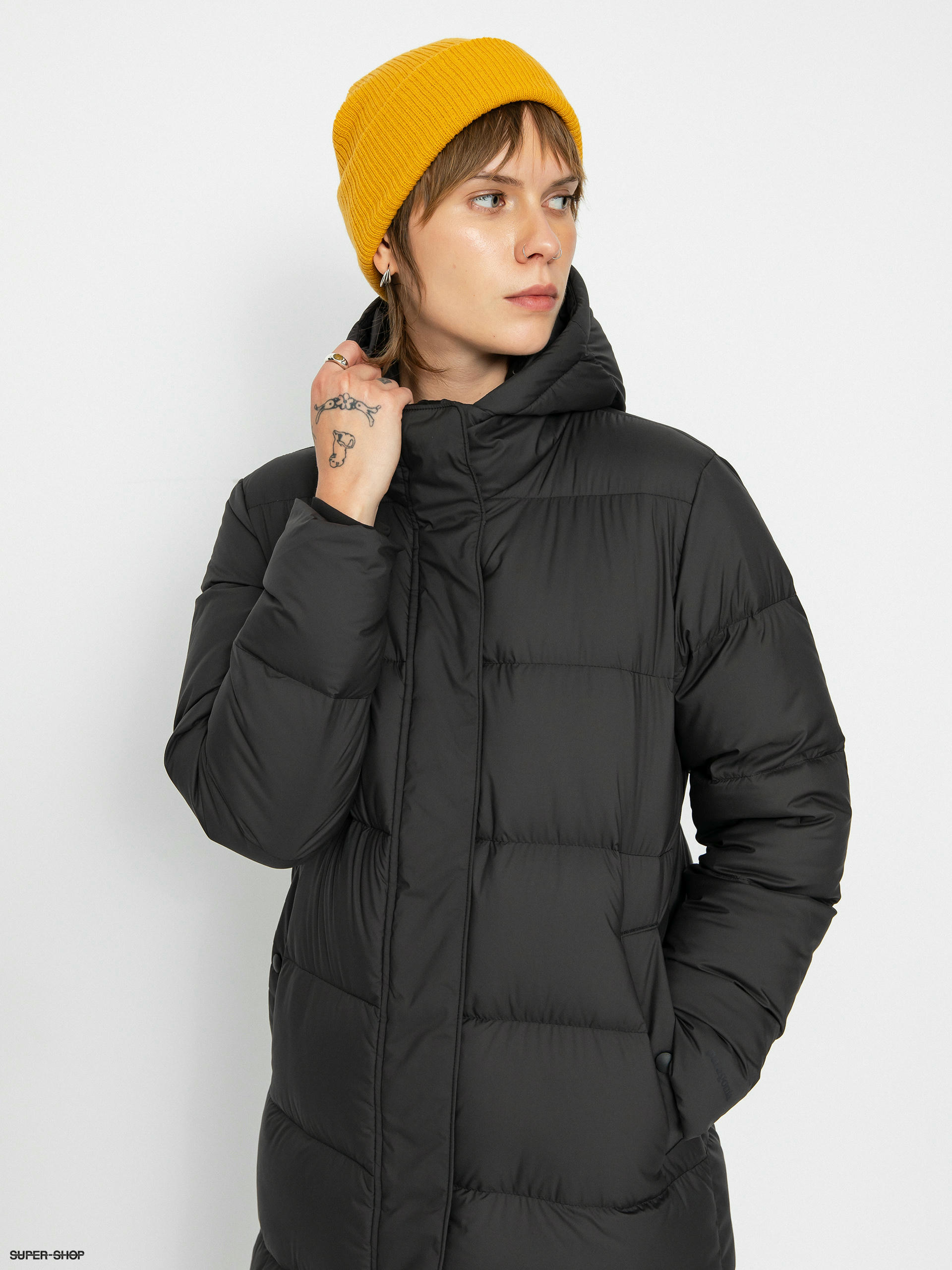 Long black patagonia coat online