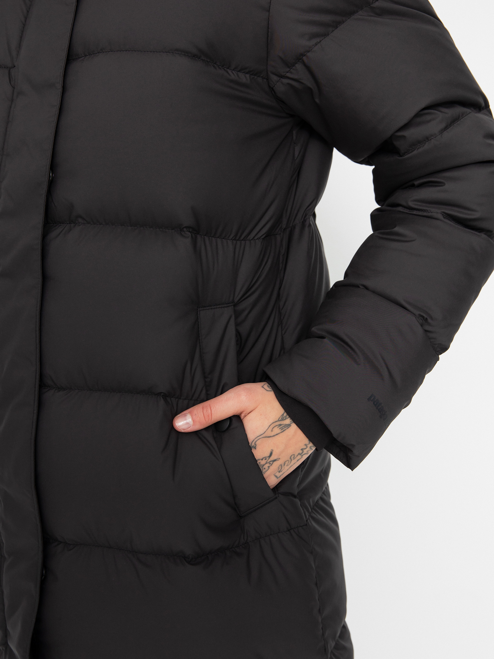 Patagonia Silent Down Long Parka Jacket Wmn - black (black)