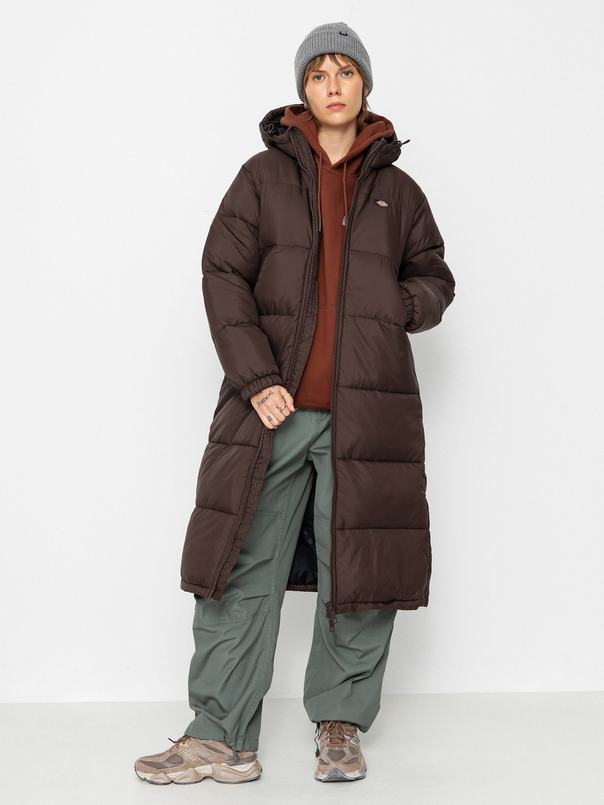 Dickies Alatna Long Jacket Wmn - brown (java)