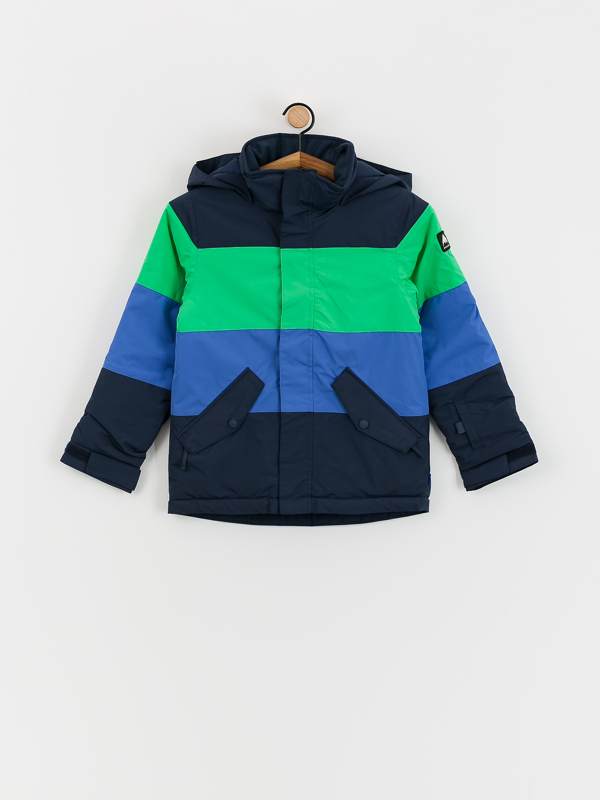Burton Symbol JR Snowboard jacket - multicolor (dress blue/galaxy  green/amparo blue)