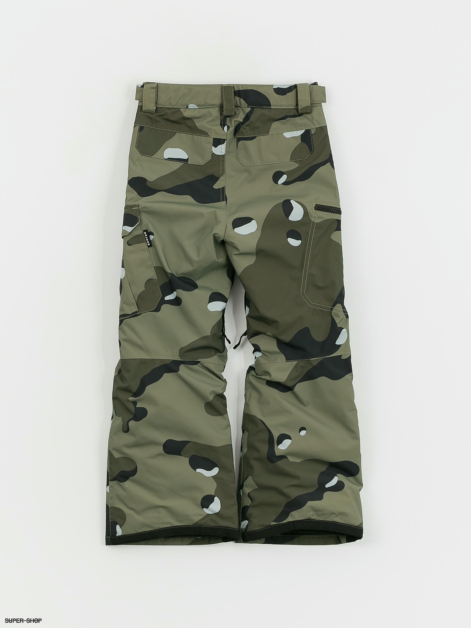 Burton Exile Cargo JR Snowboard pants forest moss cookie camo