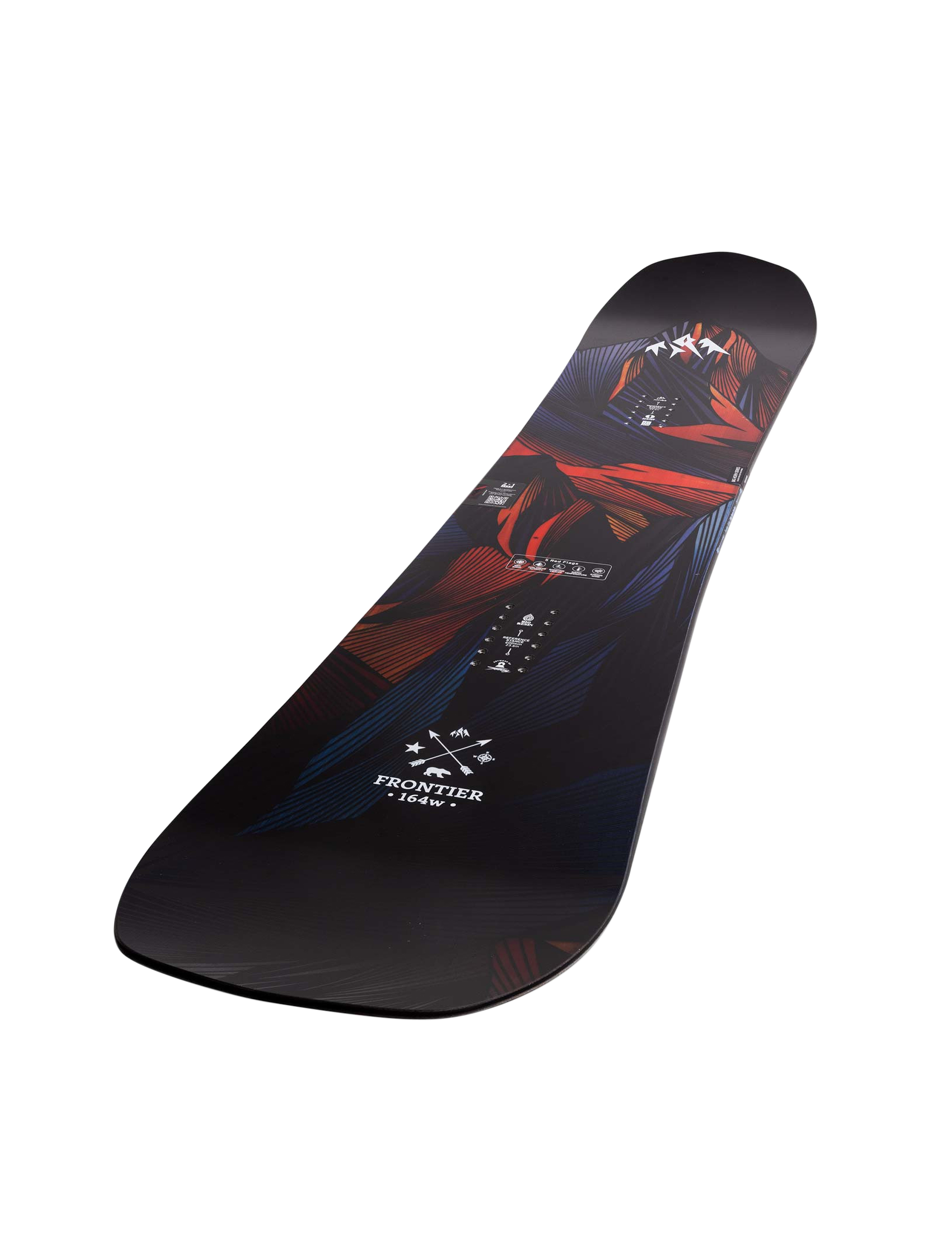 Jones Snowboards Frontier Snowboard - black, navy blue, orange