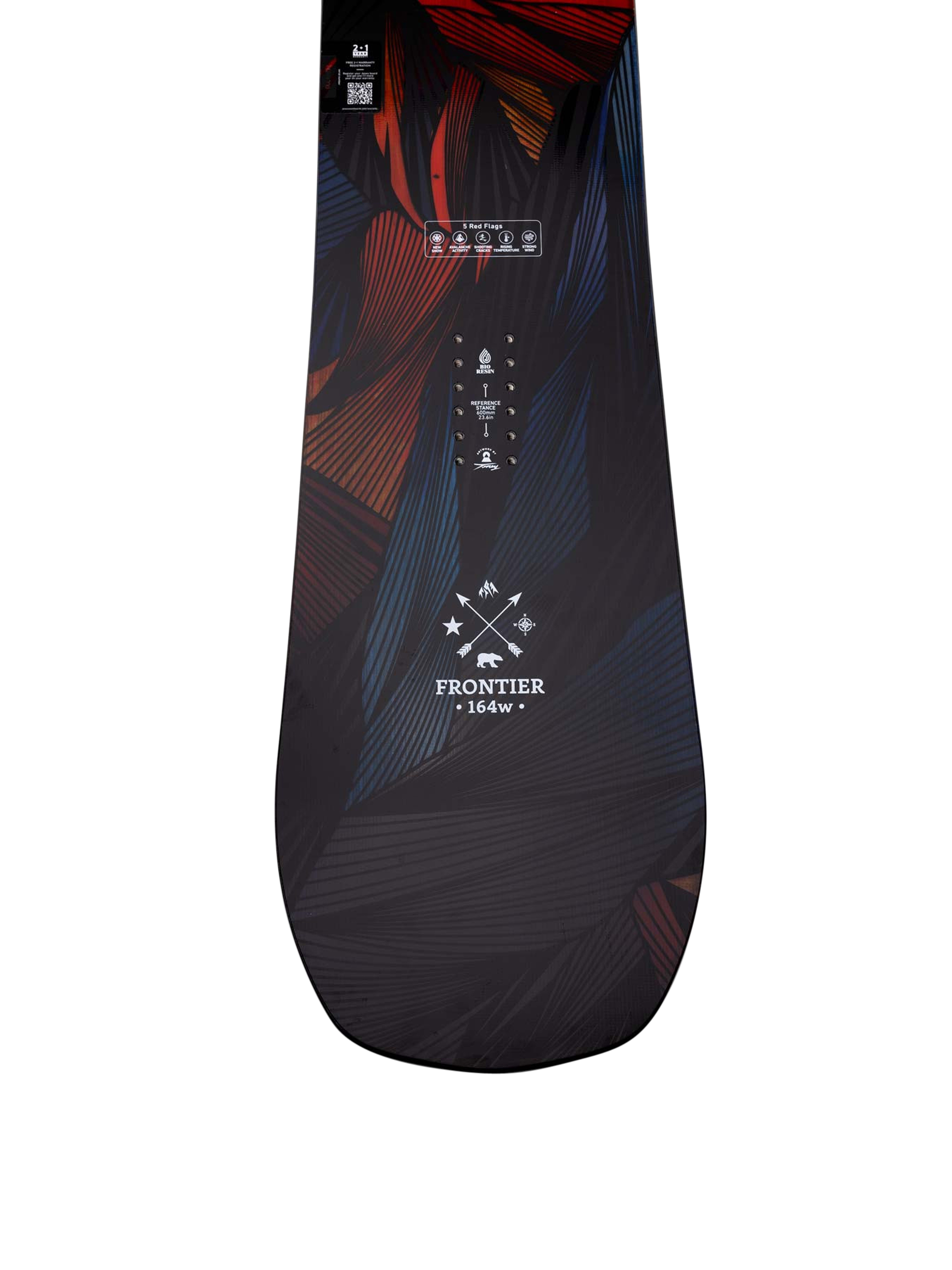 Mens Jones Snowboards Frontier Snowboard (black/blue)