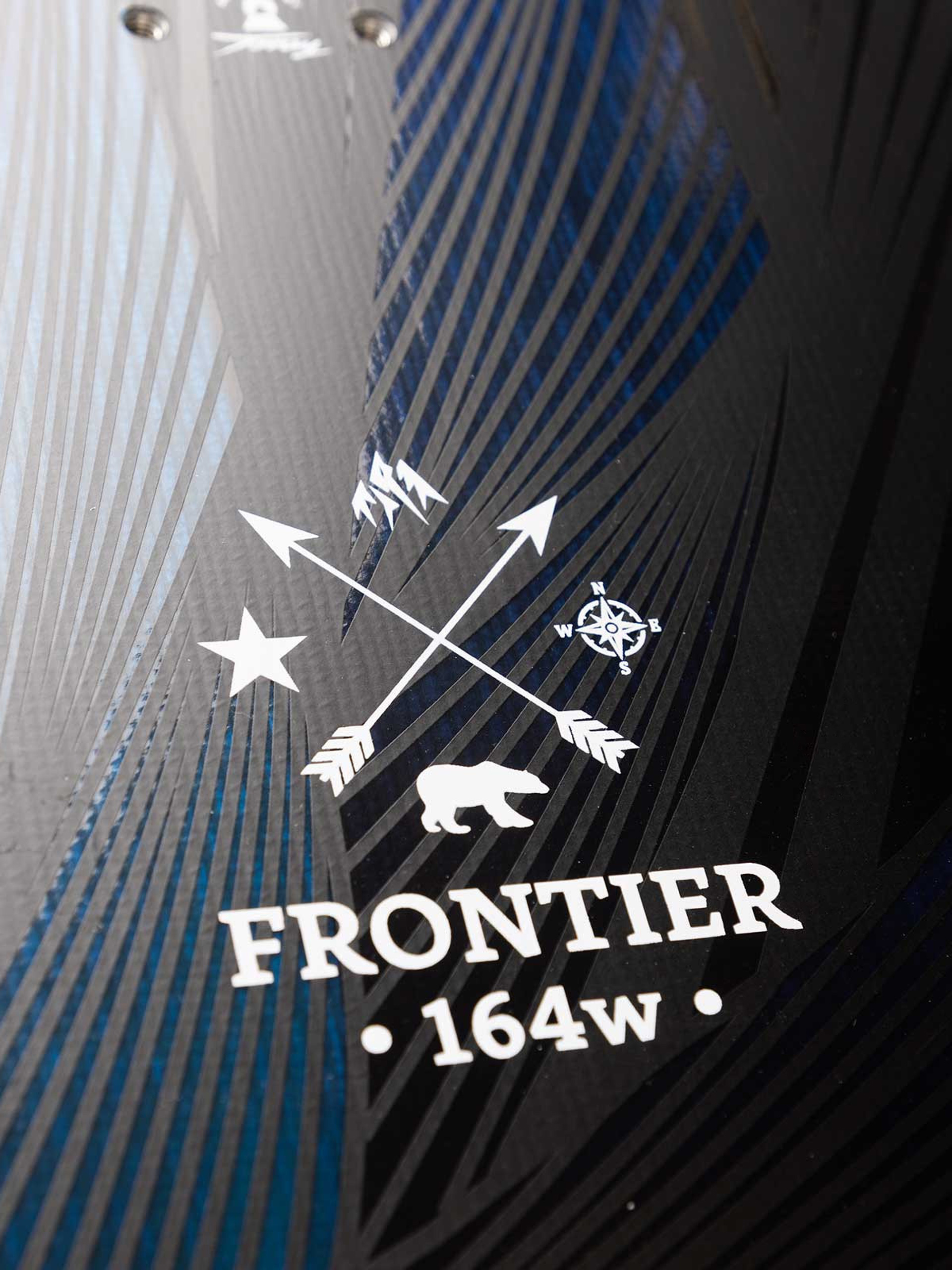 Mens Jones Snowboards Frontier Snowboard (black/blue)