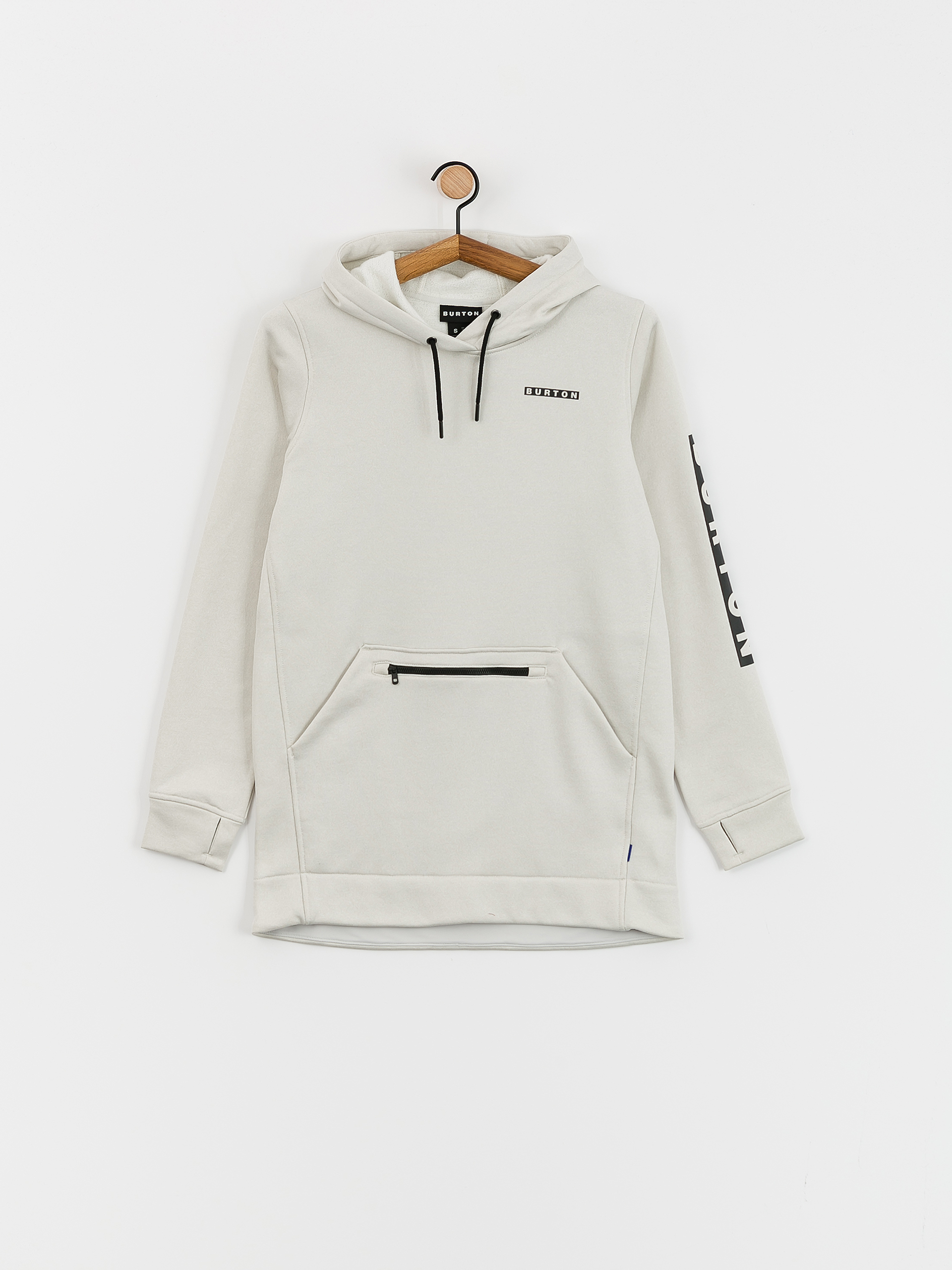 Burton Oak Long HD Hoodie Wmn - white (stout white heather)