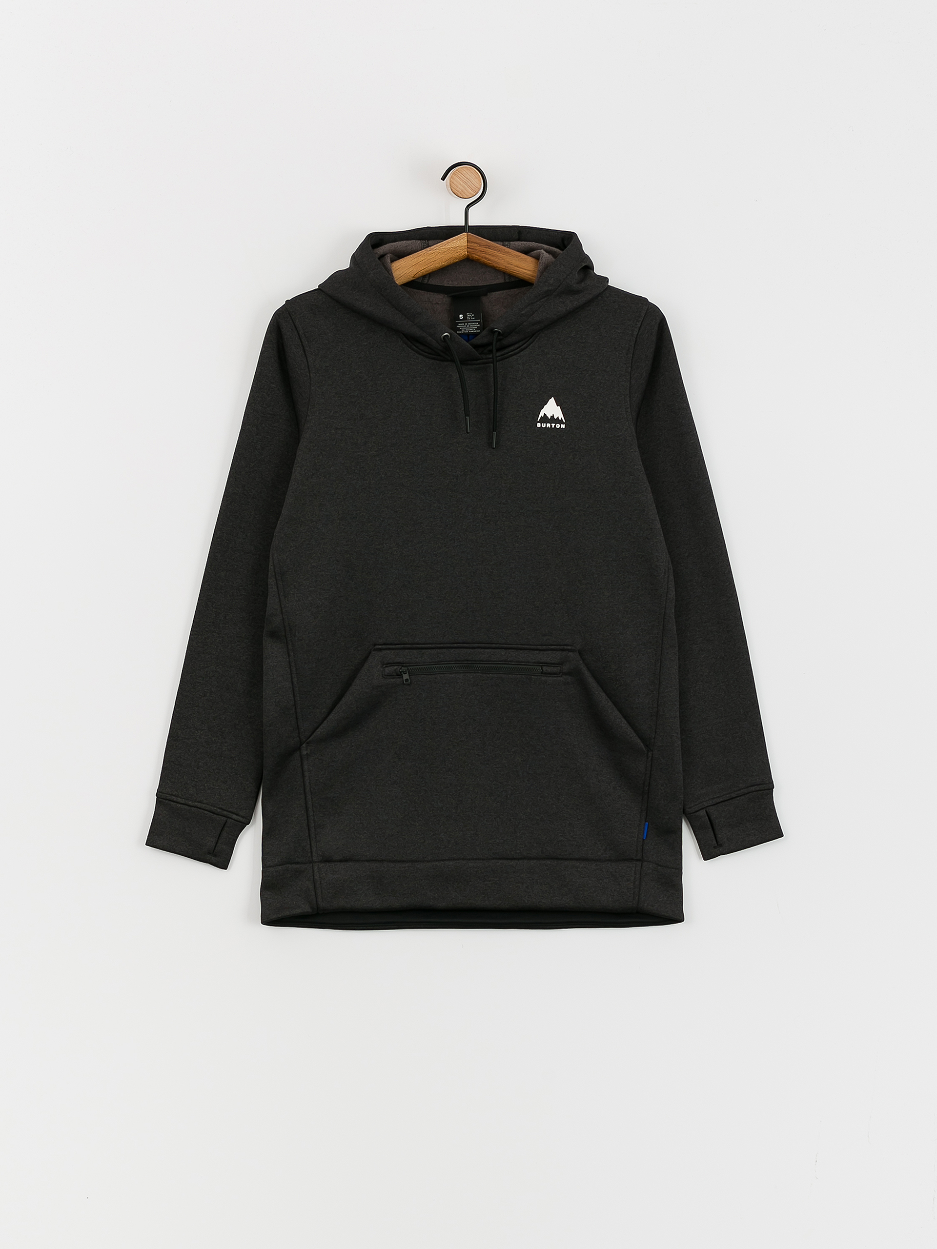 Burton Oak Long HD Hoodie Wmn (true black heather)