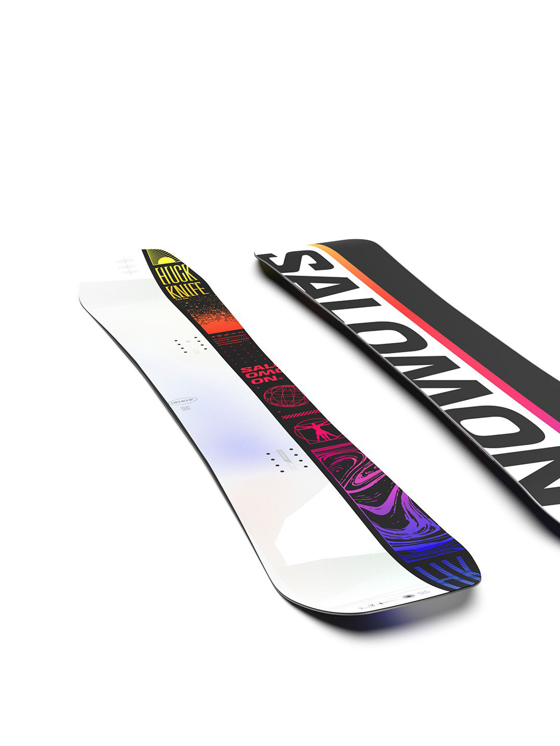 Salomon Huck Knife Snowboard white, black, multicolor (white/black)