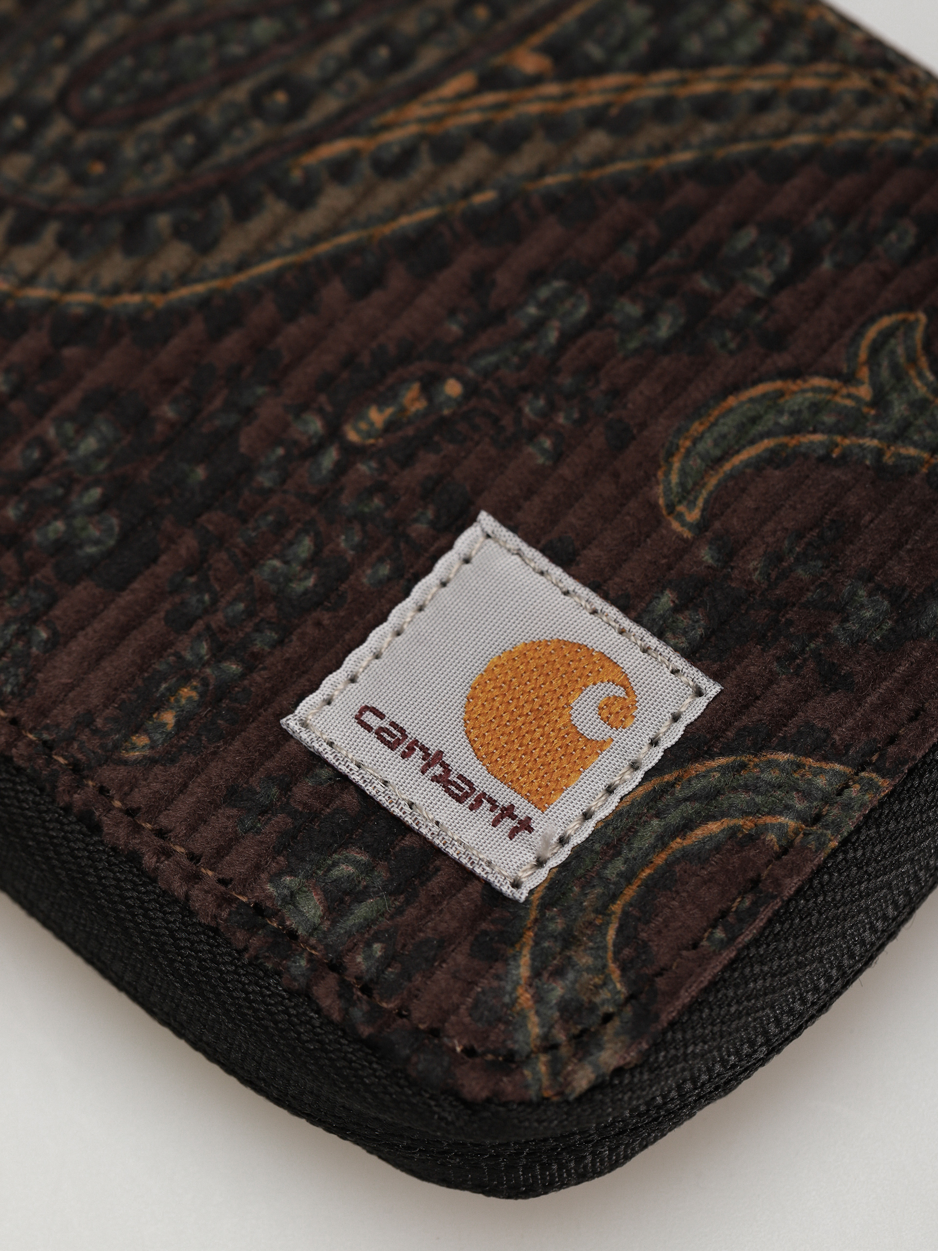 Carhartt WIP Flint Zip Wallet (paisley print buckeye)