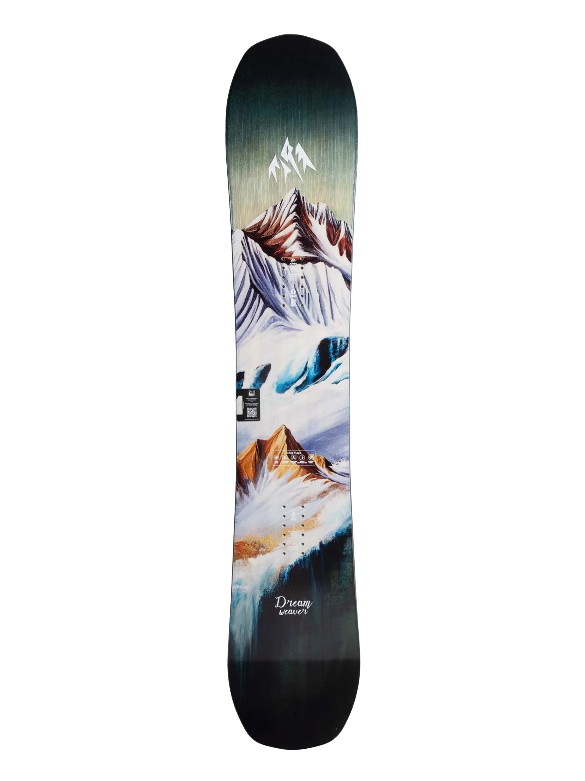Womens Jones Snowboards Dream Weaver Snowboard (white/mint)
