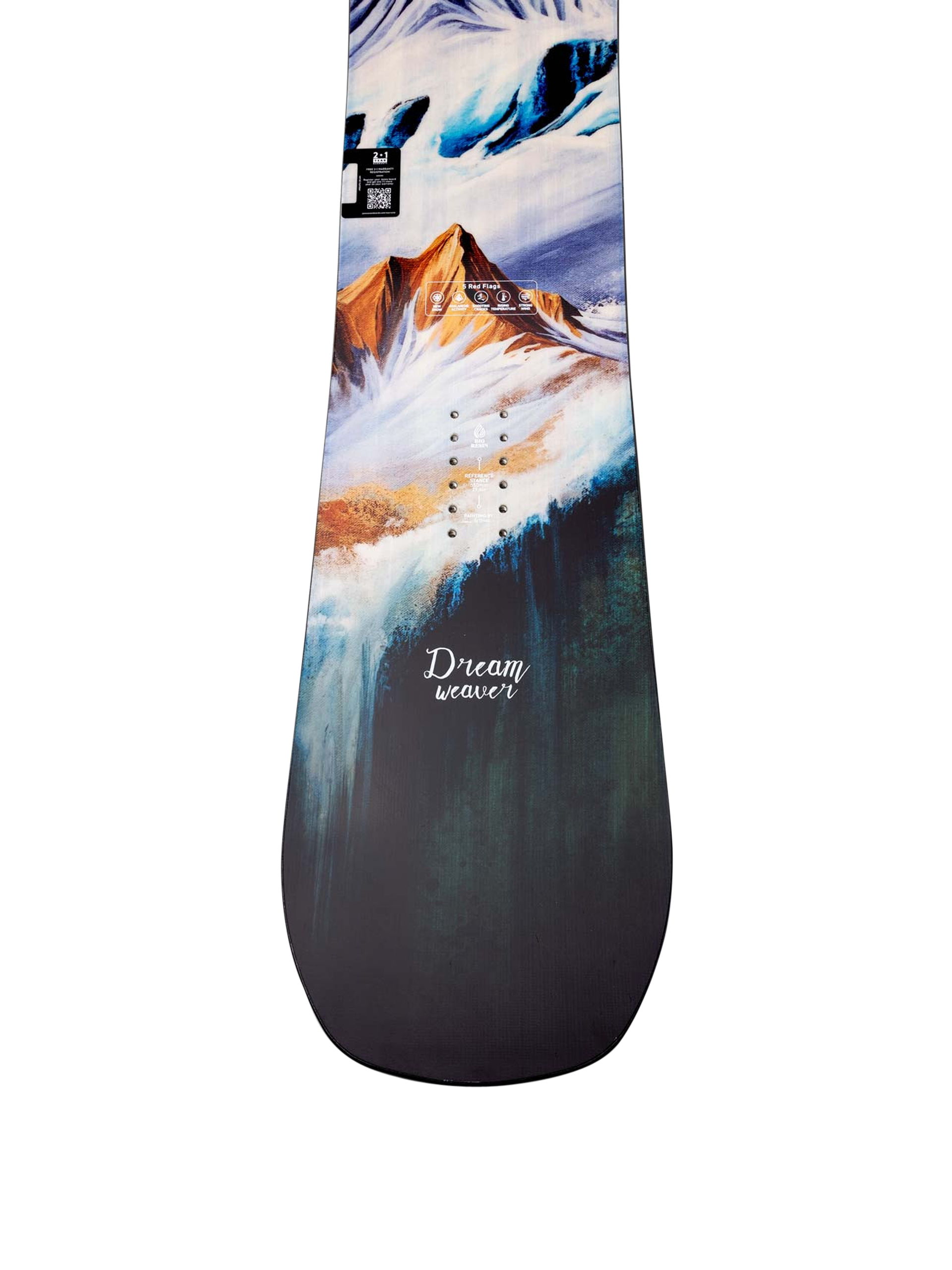 Womens Jones Snowboards Dream Weaver Snowboard (white/mint)