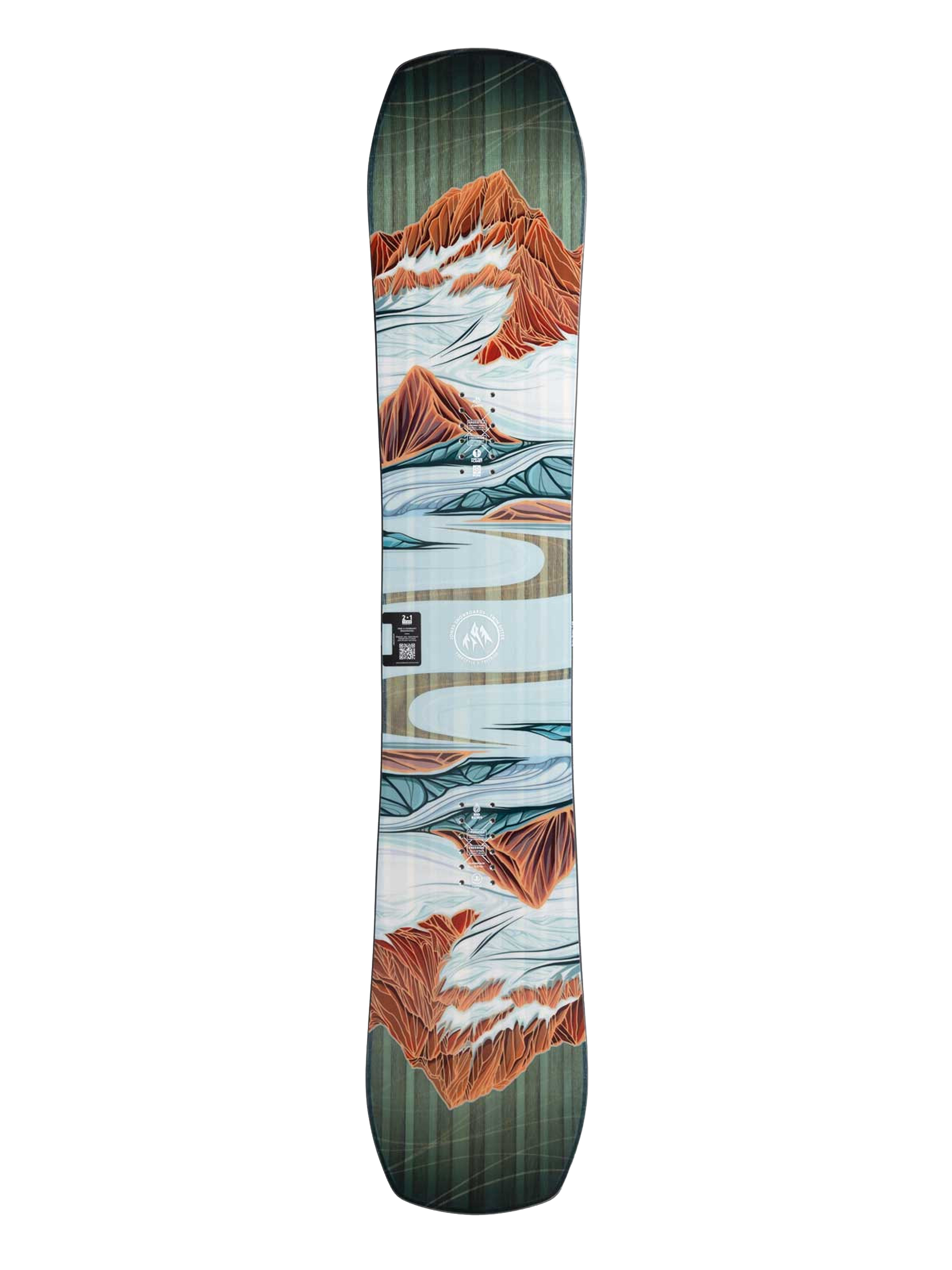 Womens Jones Snowboards Twin Sister Snowboard (mint/black)