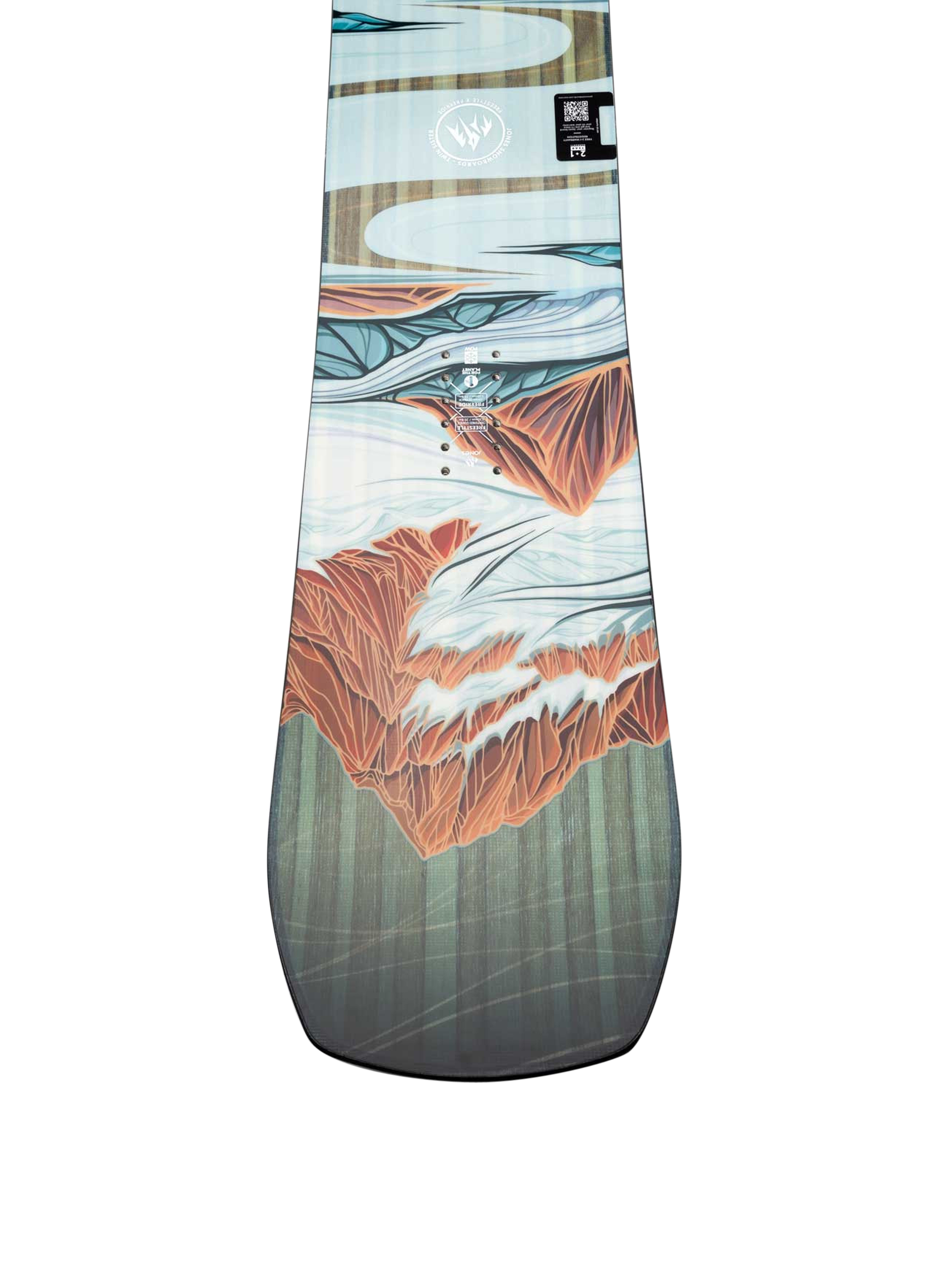 Womens Jones Snowboards Twin Sister Snowboard (mint/black)
