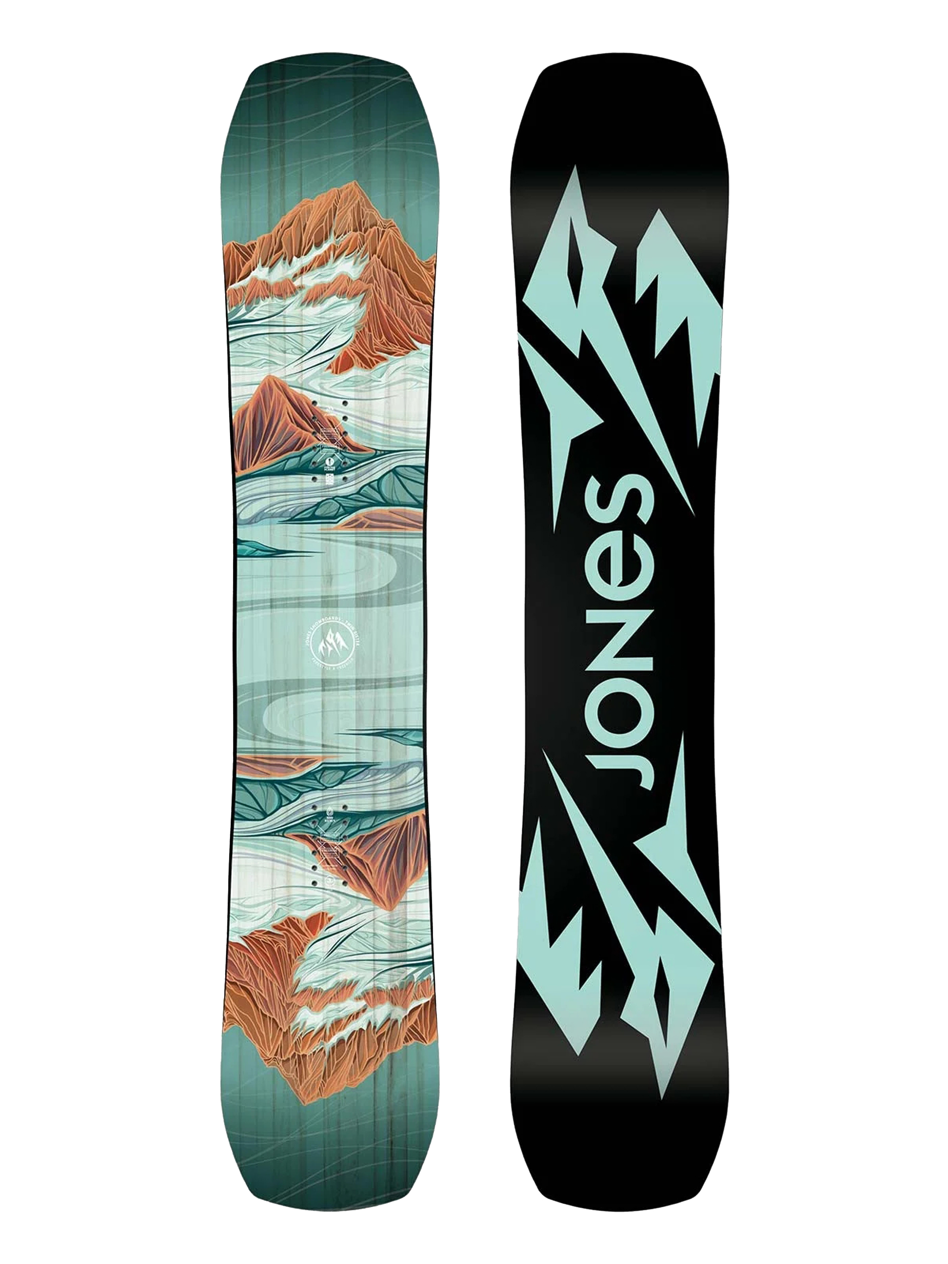 Jones Snowboards Twin Sister Snowboard - multicolor (black/mint)