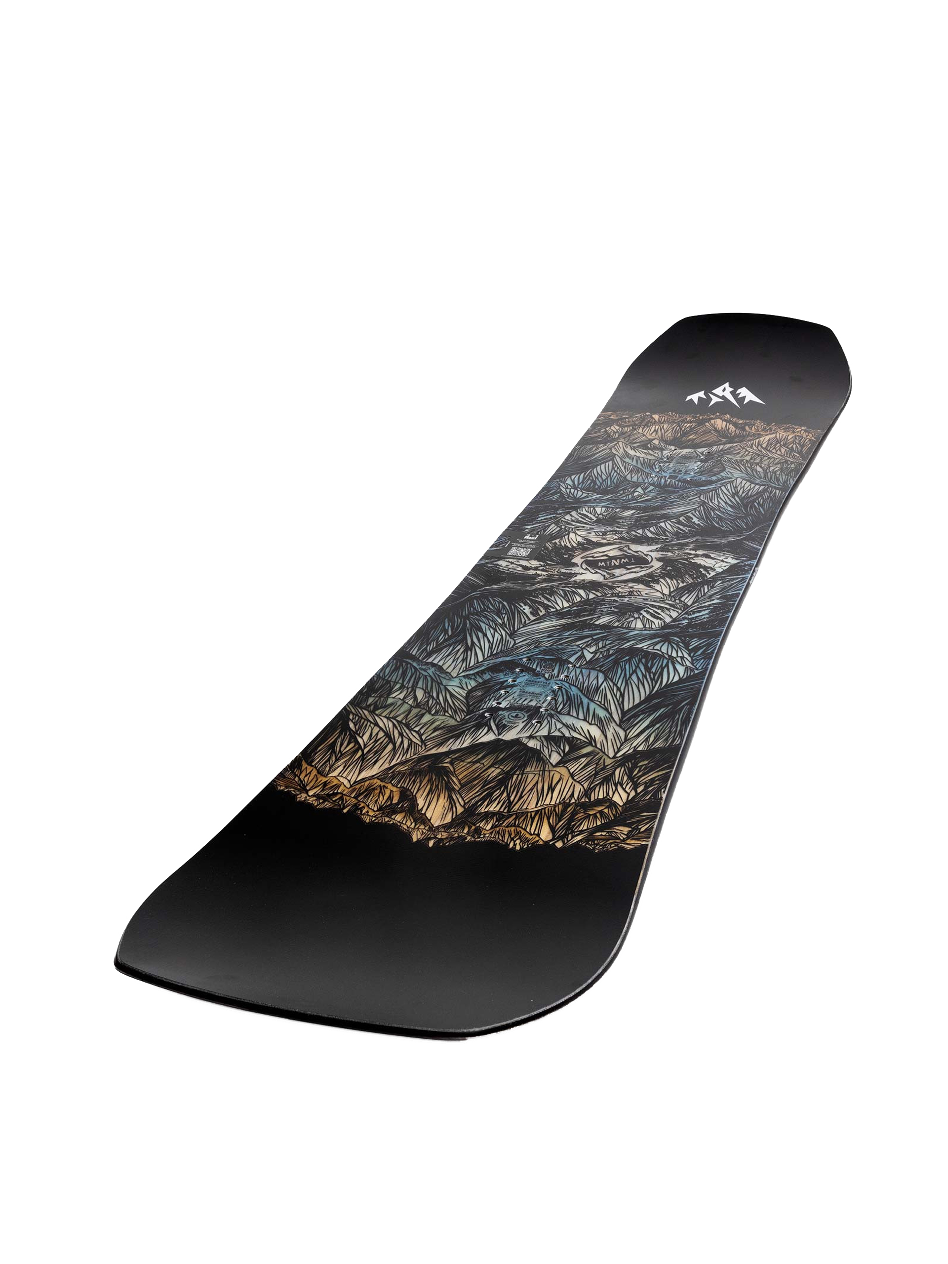 Mens Jones Snowboards Mountain Twin Snowboard (black/blue)