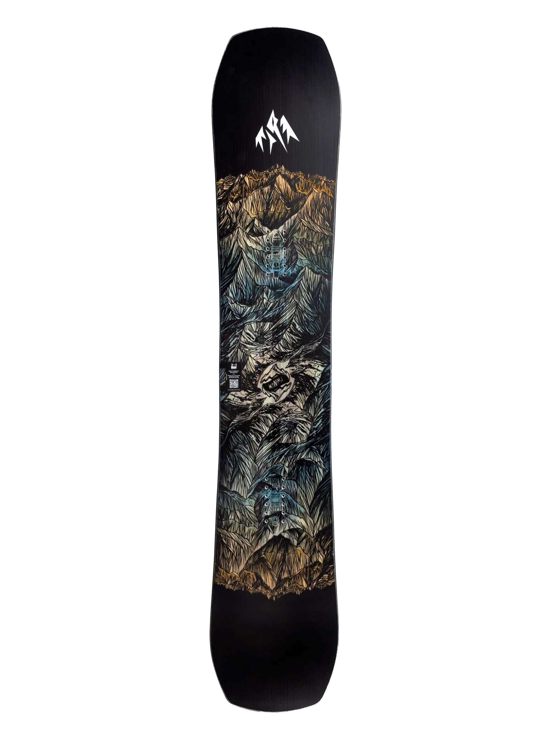 Mens Jones Snowboards Mountain Twin Snowboard (black/blue)