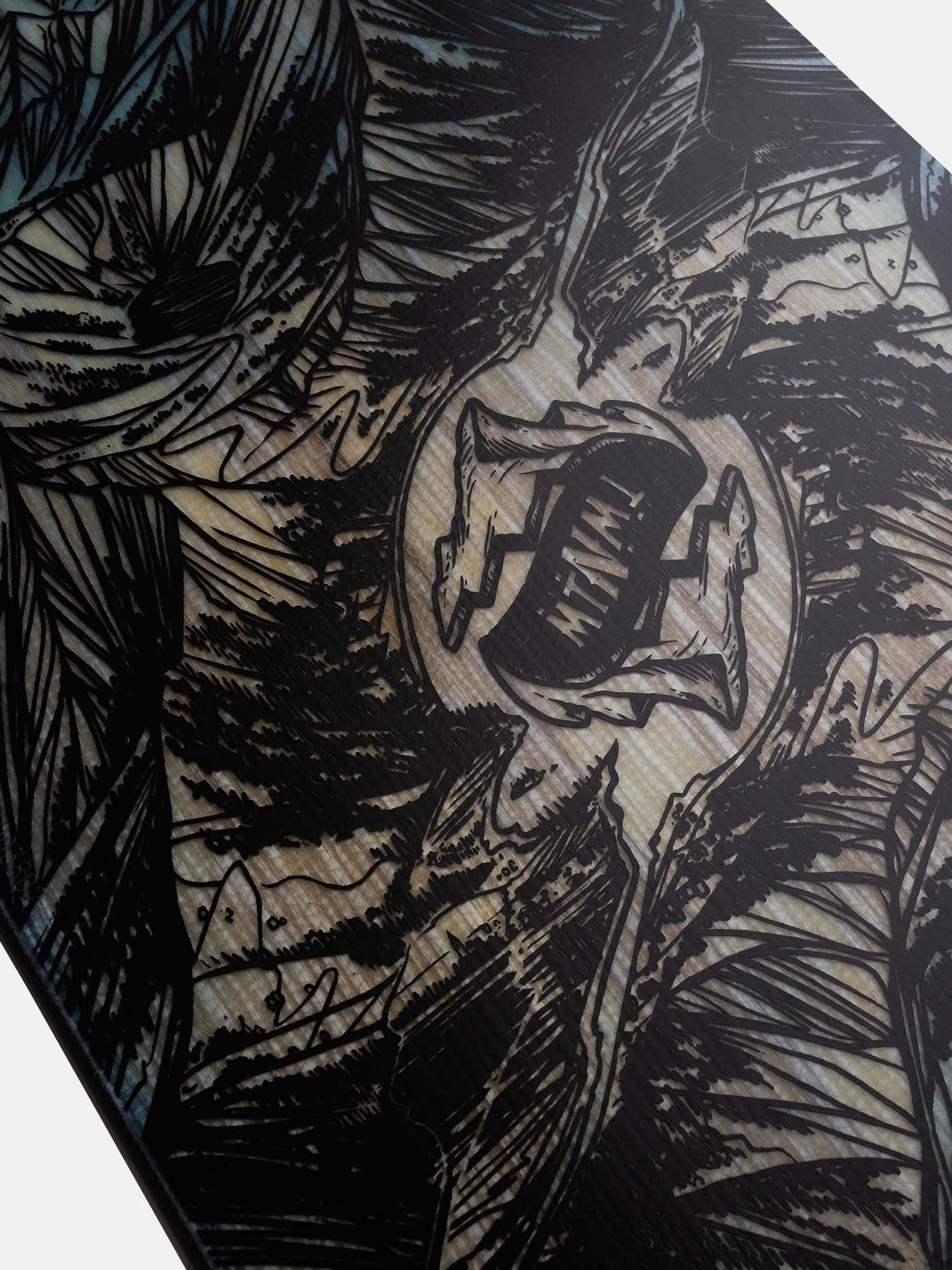 Mens Jones Snowboards Mountain Twin Snowboard (black/blue)