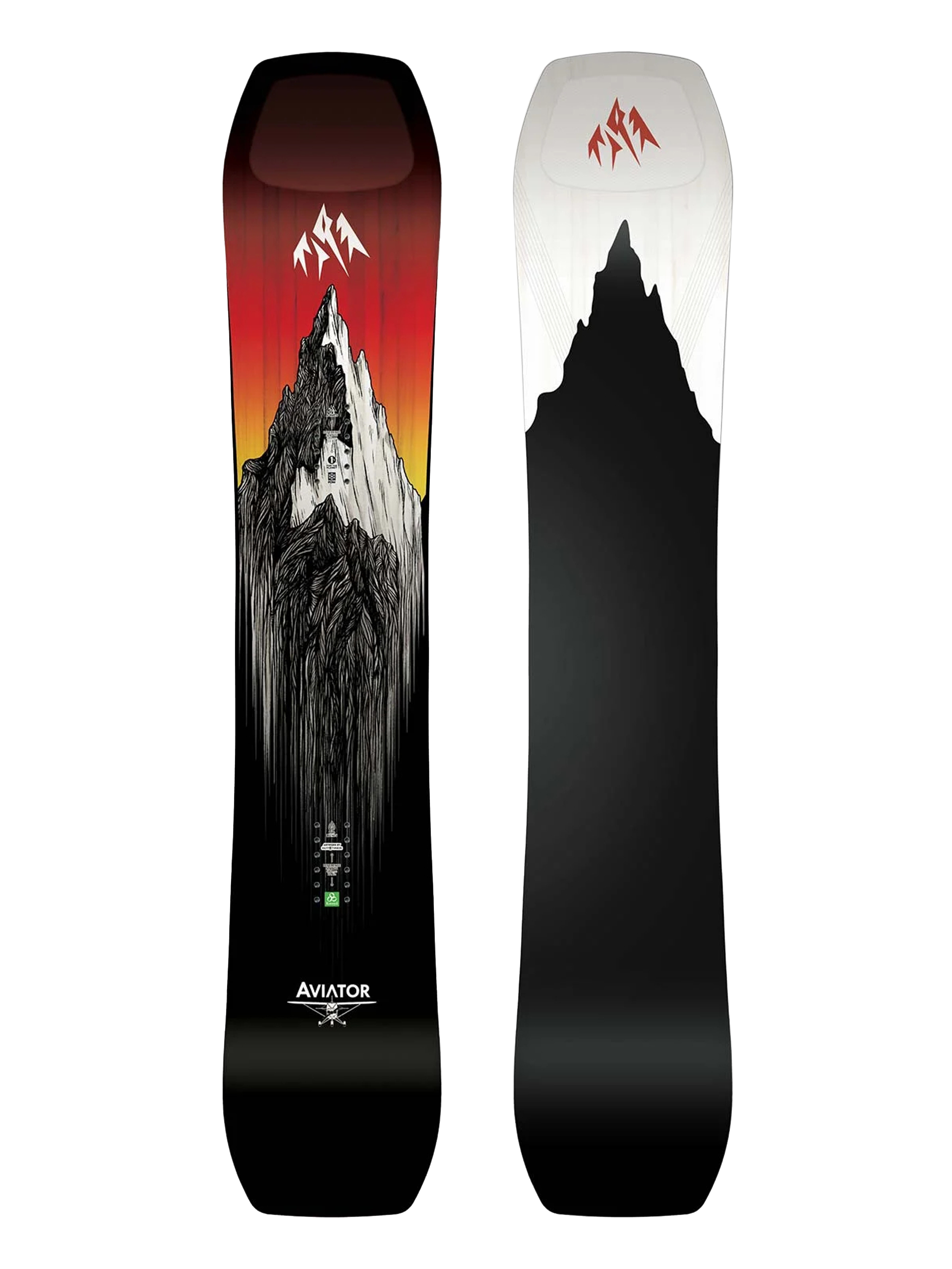 Jones Snowboards Aviator 2.0 Snowboard (black/white/red)