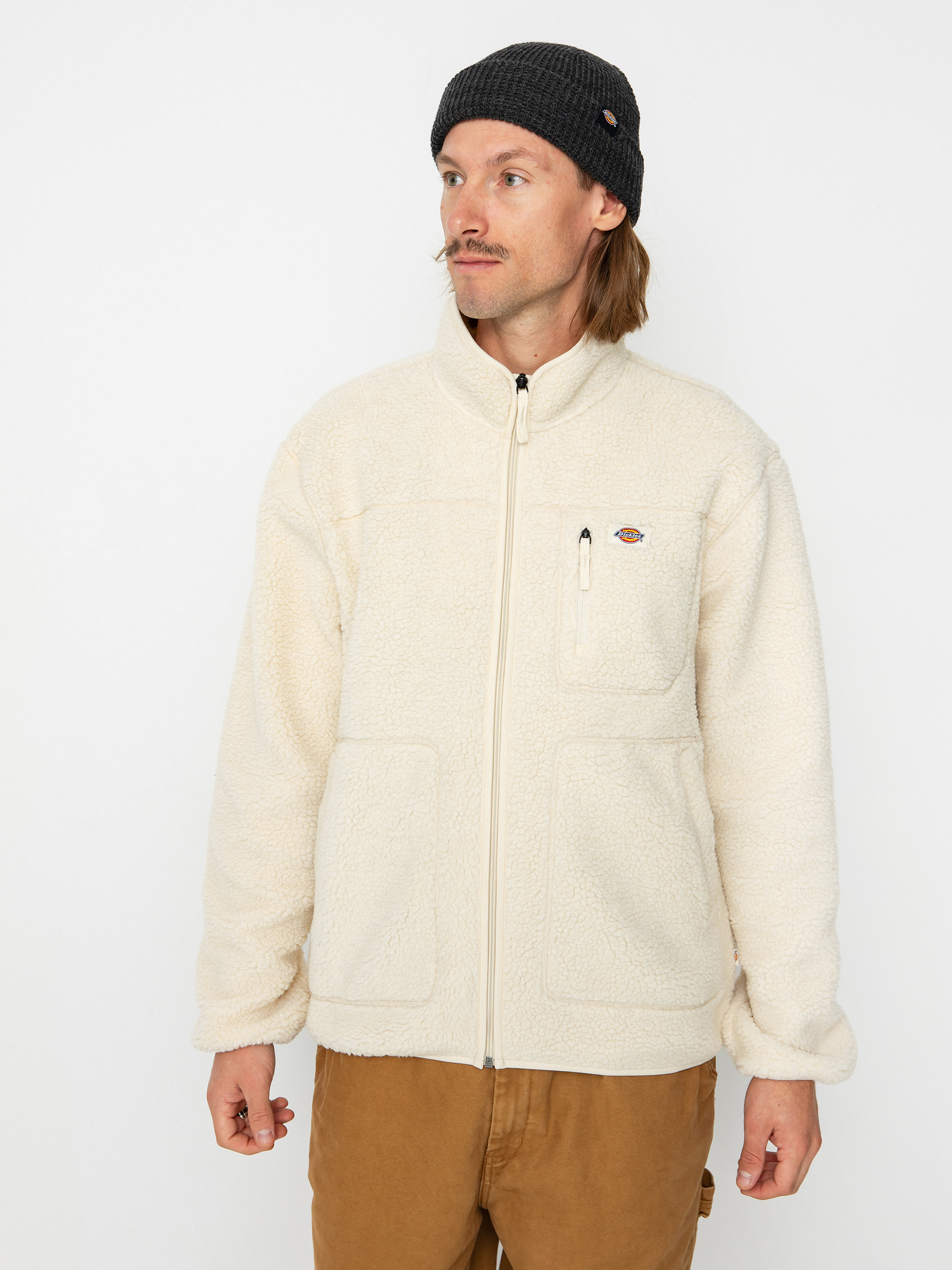 Mens Dickies Mount Hope Fleece  (whitecap gray)