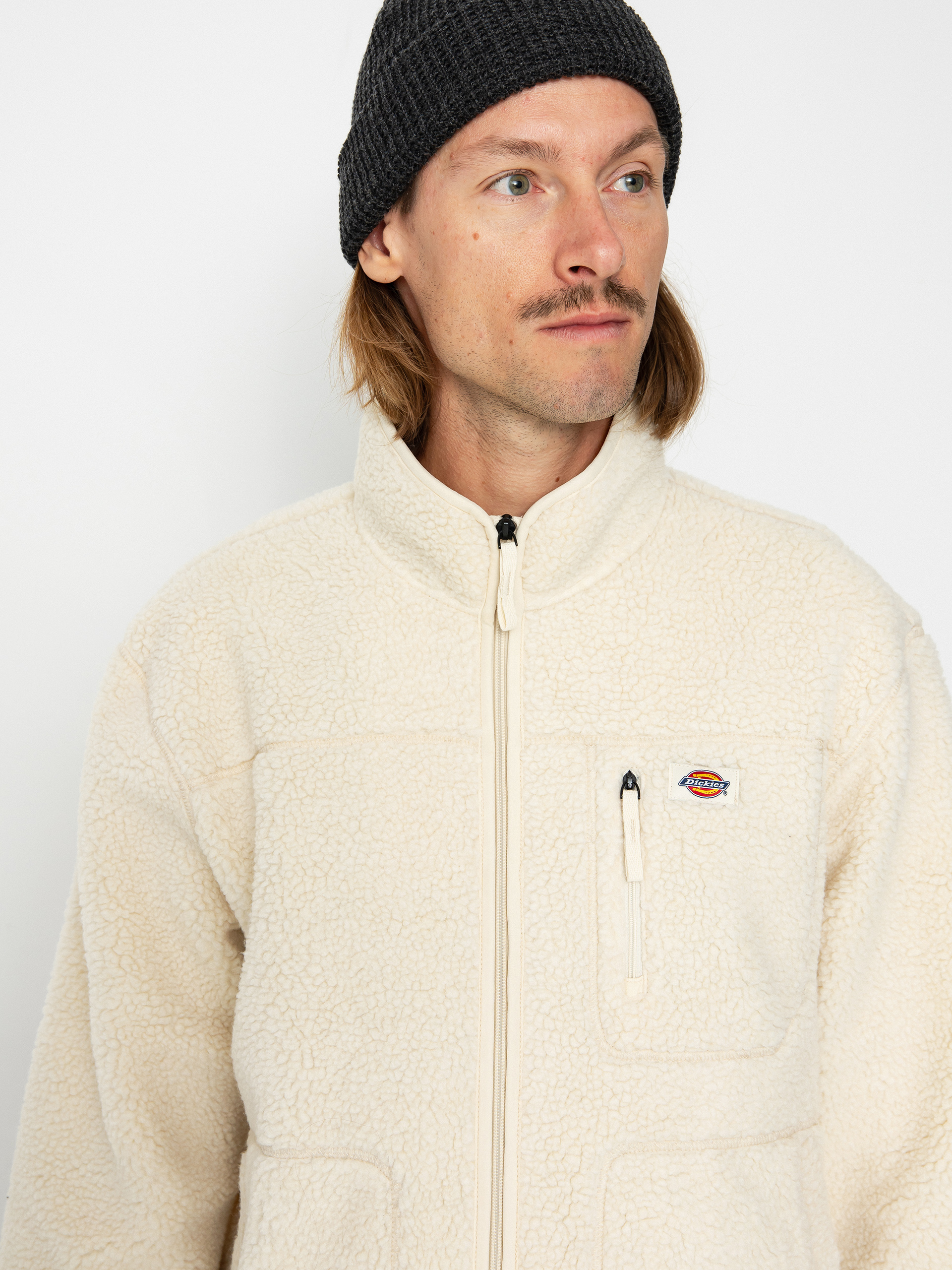 Herren Dickies Mount Hope Fleece jacke (whitecap gray)